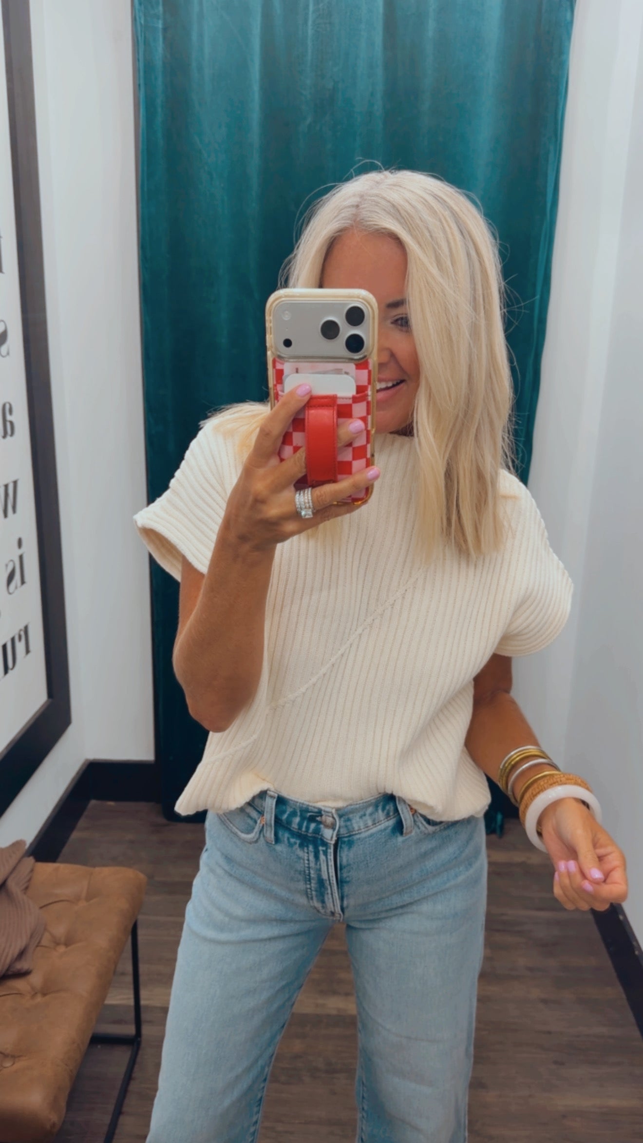 Ribbed Mock Neck