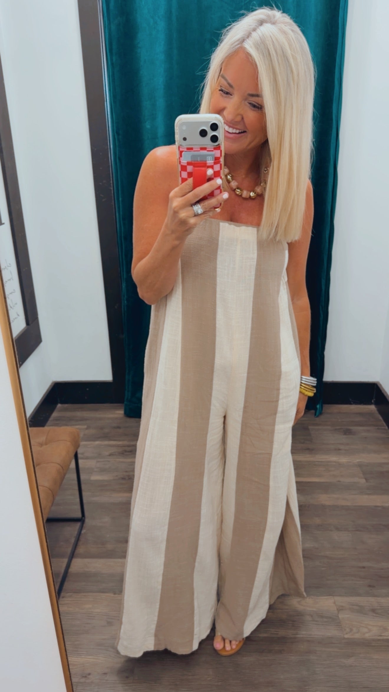 Stripe Woven Jumpsuit