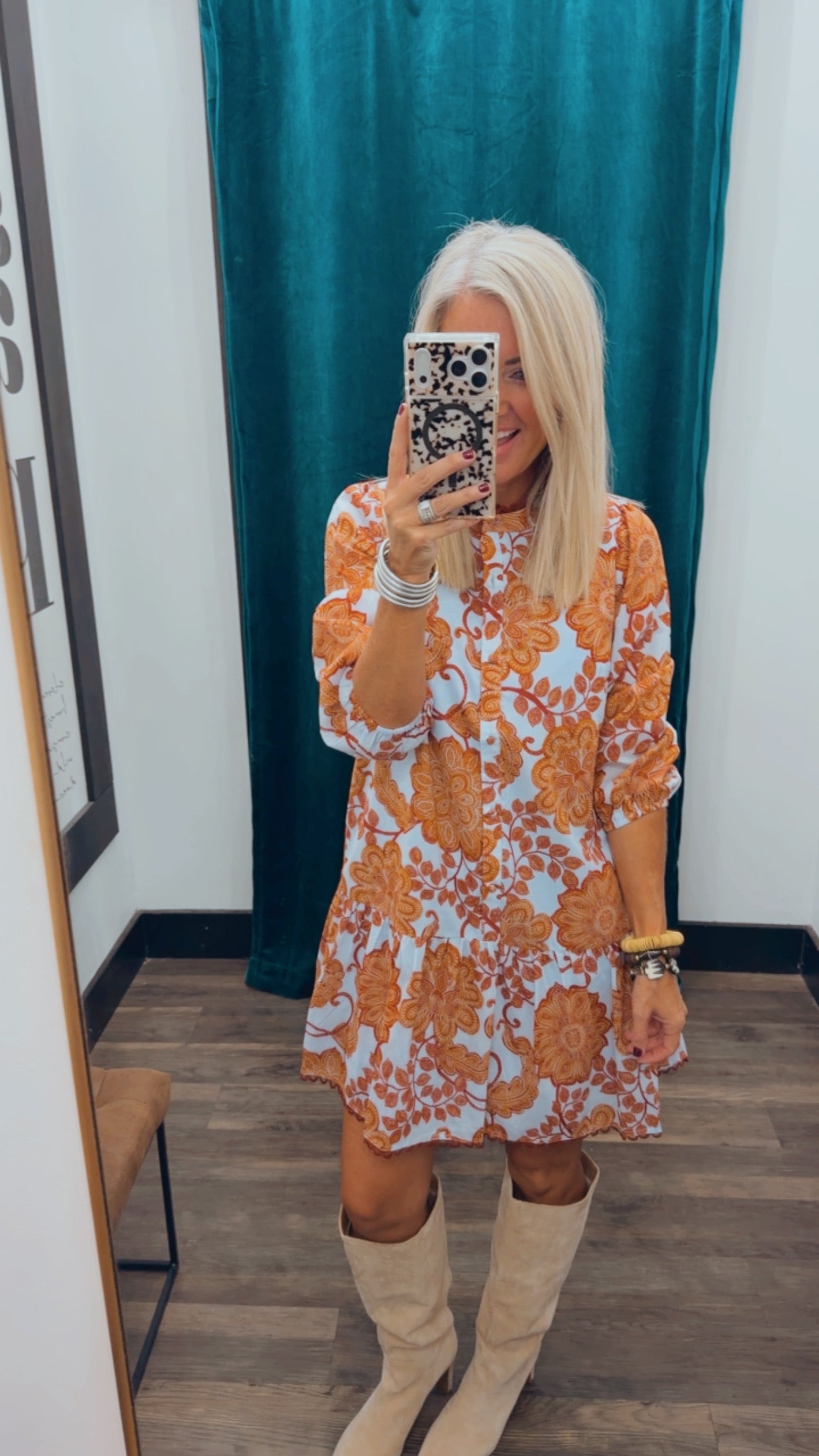 Floral Yamila Ruffle Dress