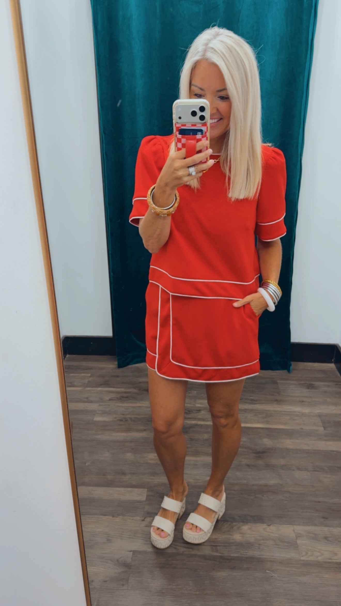 Contrast Skort