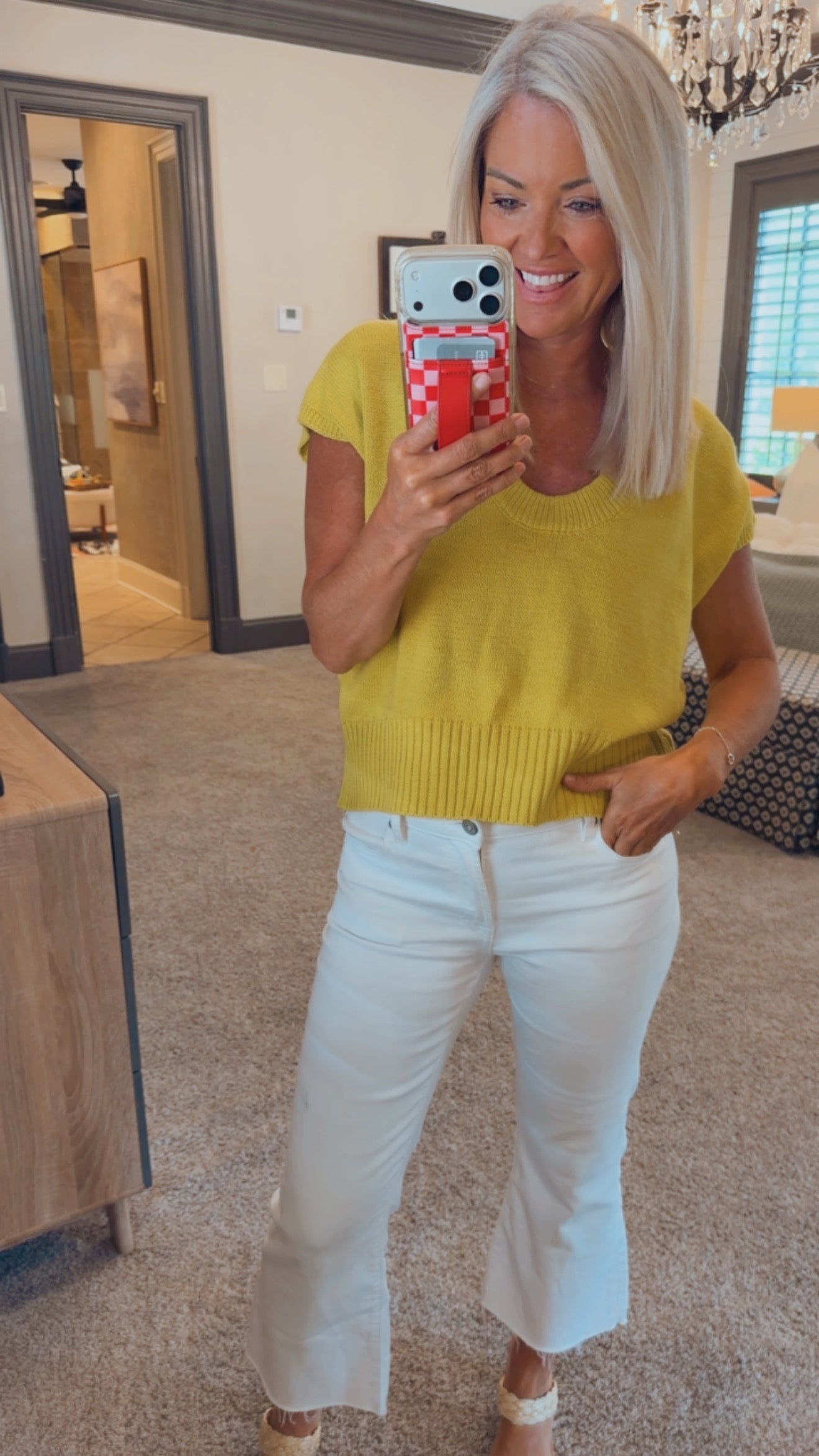 Short Sleeve Knit Sweater