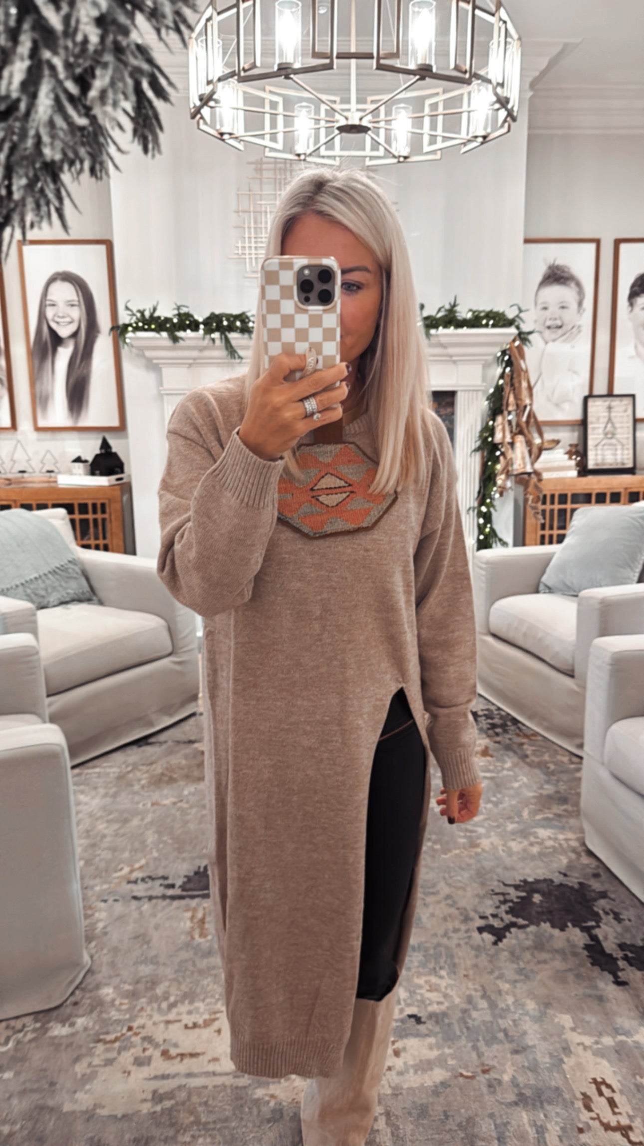 Timeless High Slit Longline Sweater
