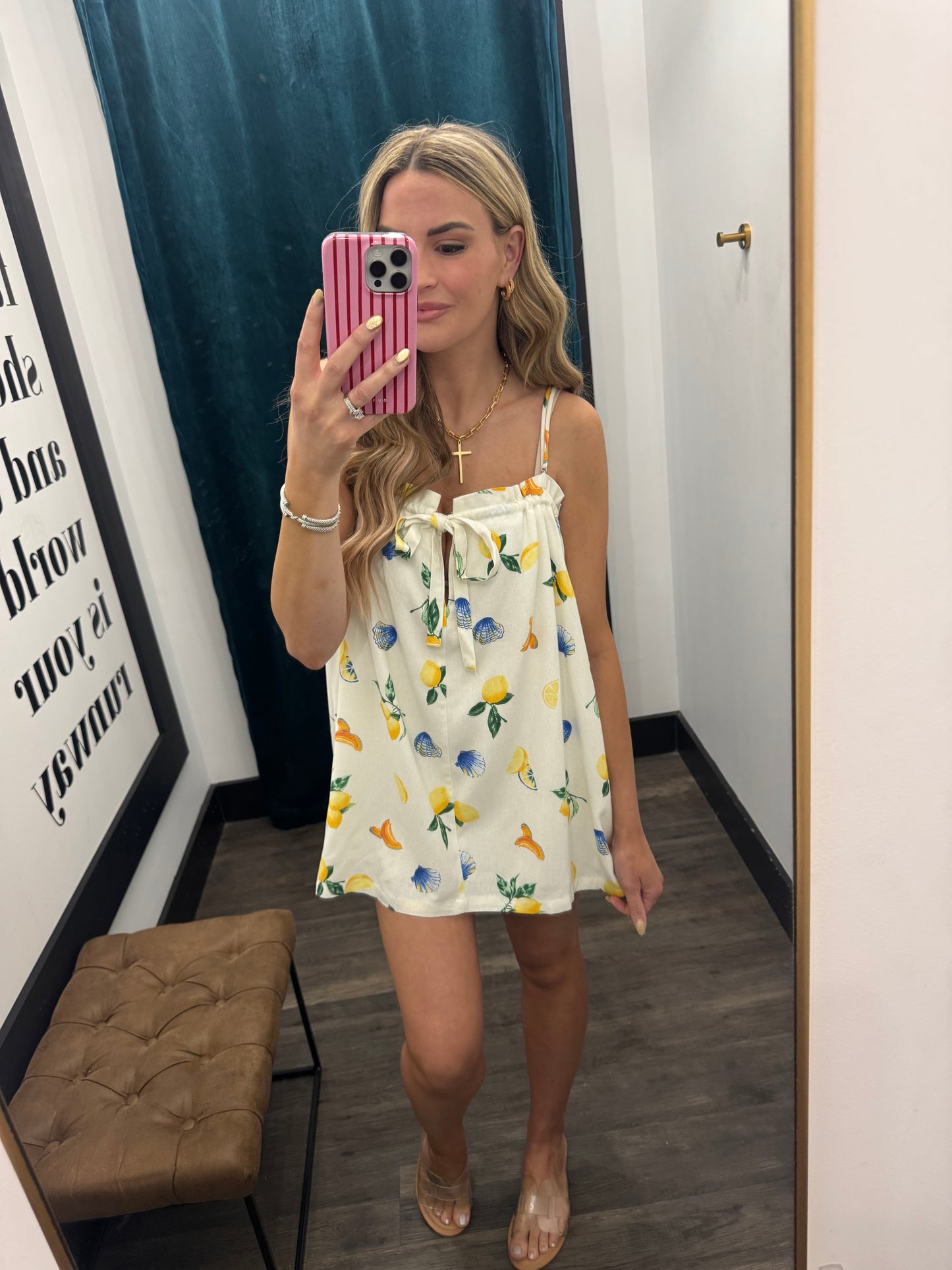 Limonata Breeze Tie-back Mini Dress