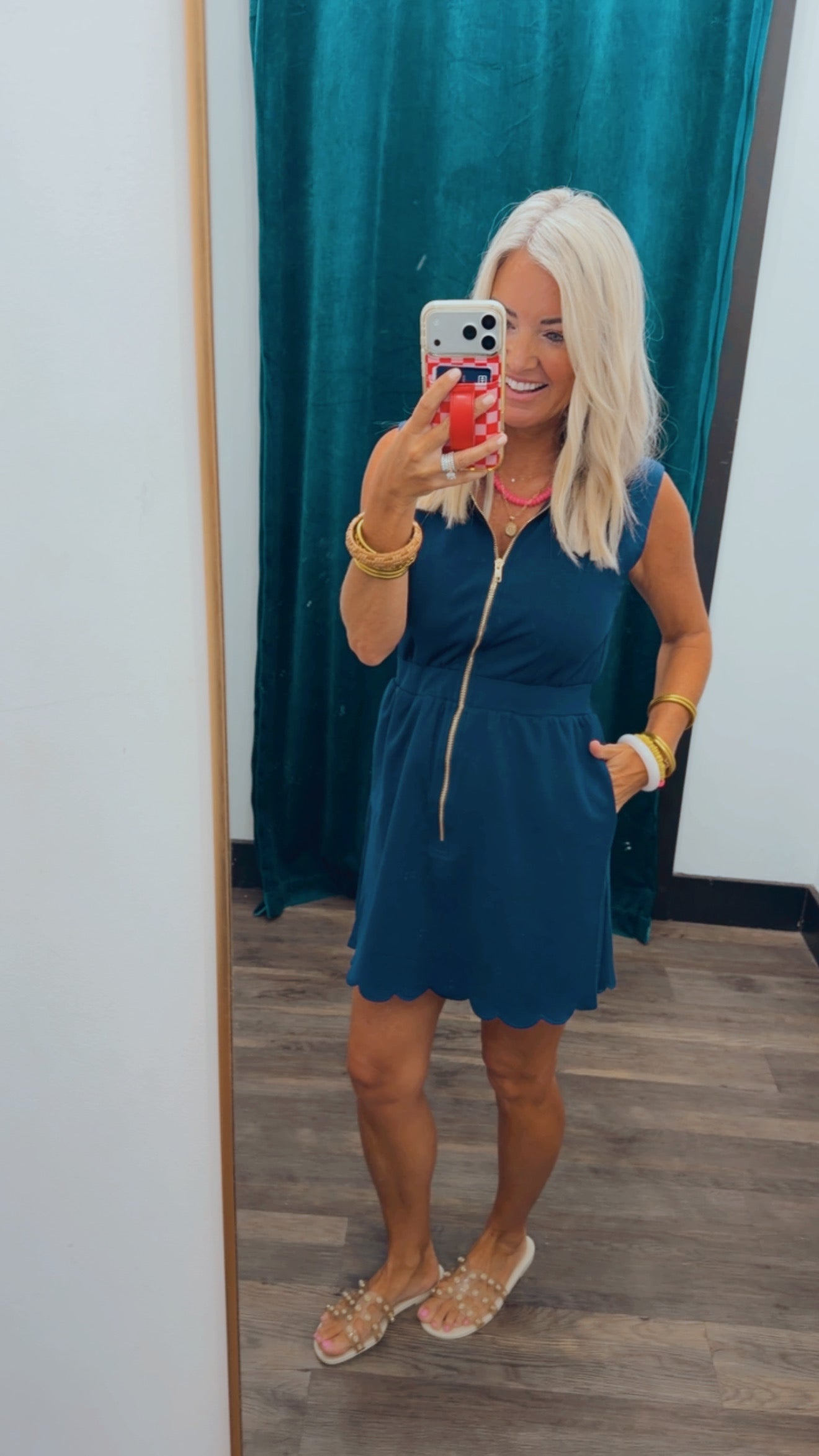 Scallop Collar Dress
