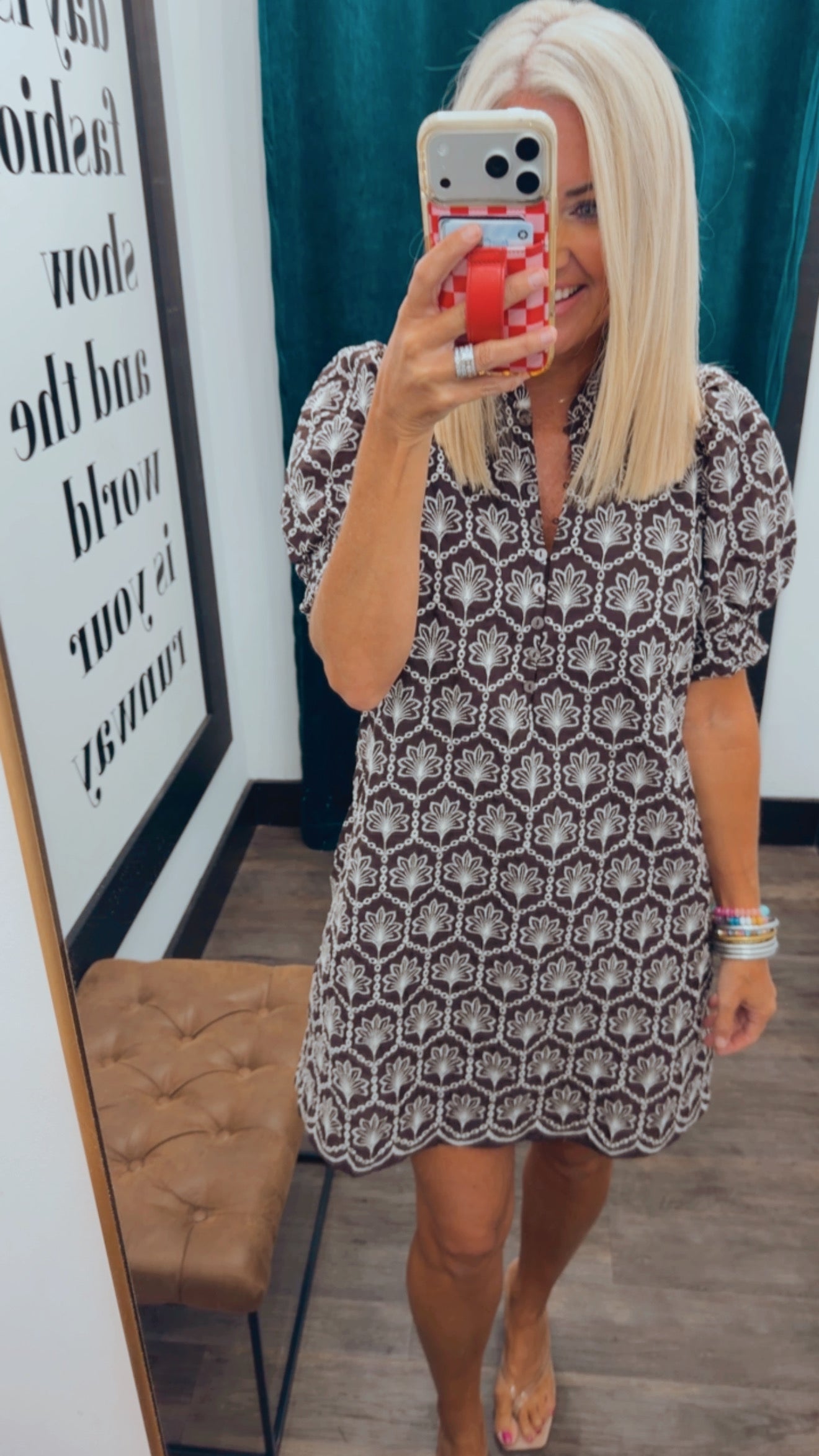 Sweet Escape Embroidered Mini Dress