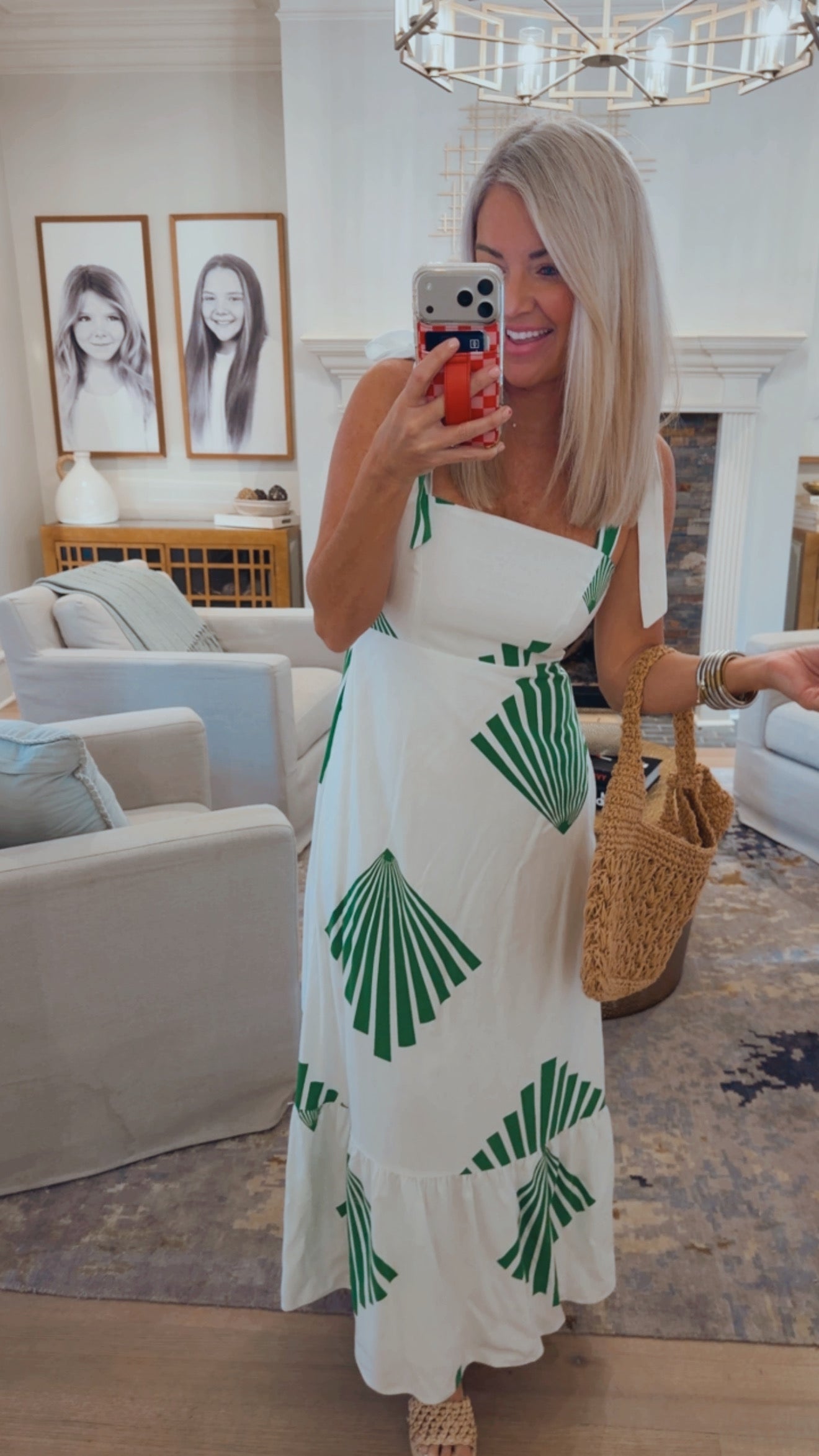 Fan Breeze Hendy Shoulder Tie Maxi Dress