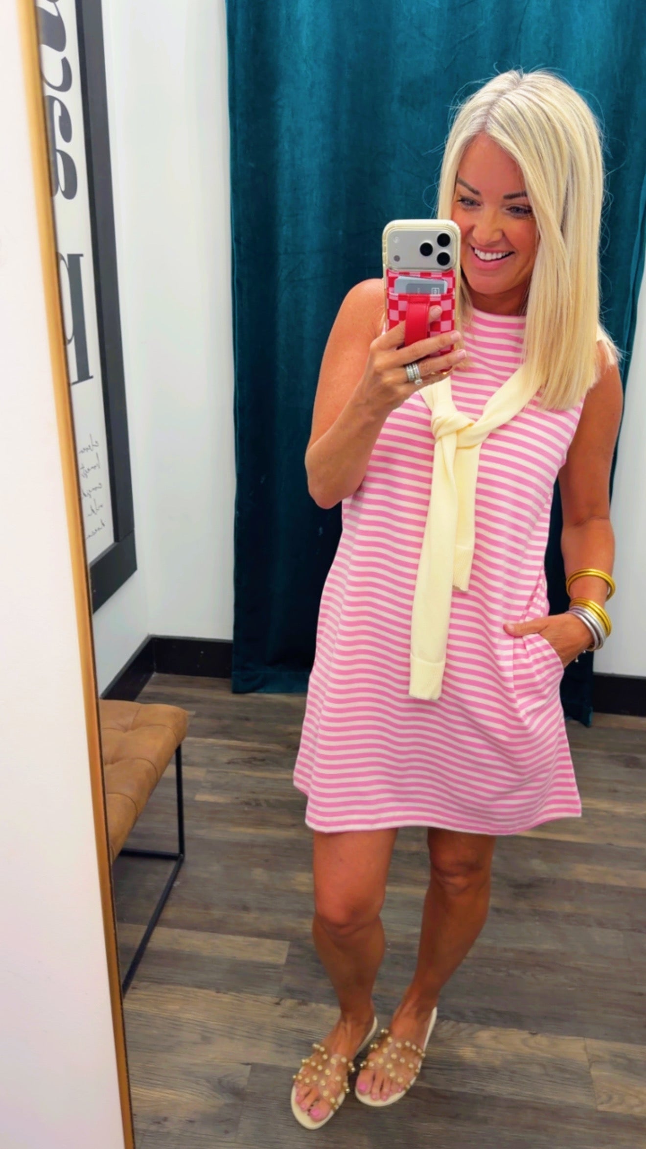 Cardi Stripe Mini Dress