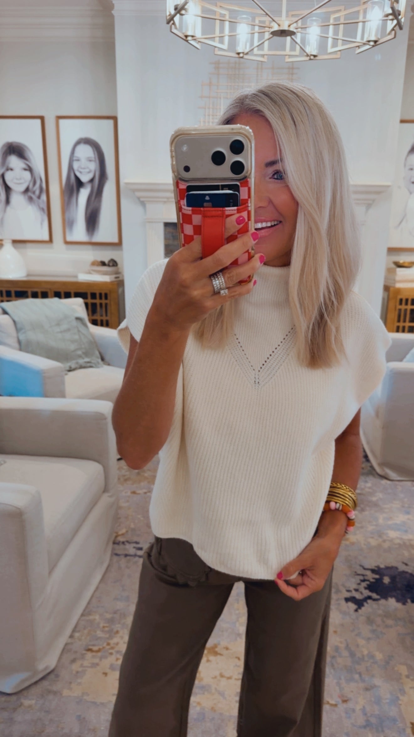 Cap Sleeve Mock Neck