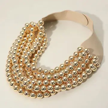 Chunky Beaded Magnetic Necklace