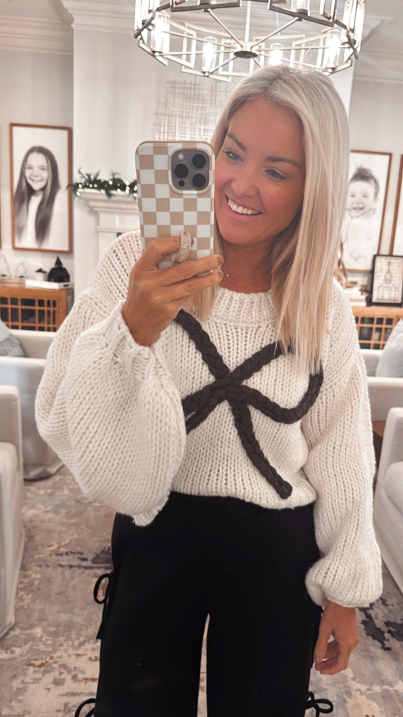 Ribbon Chunky Sweater