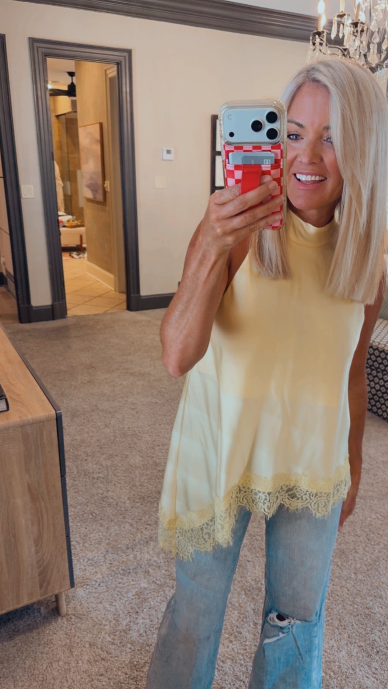Asymmetrical High Neck Blouse