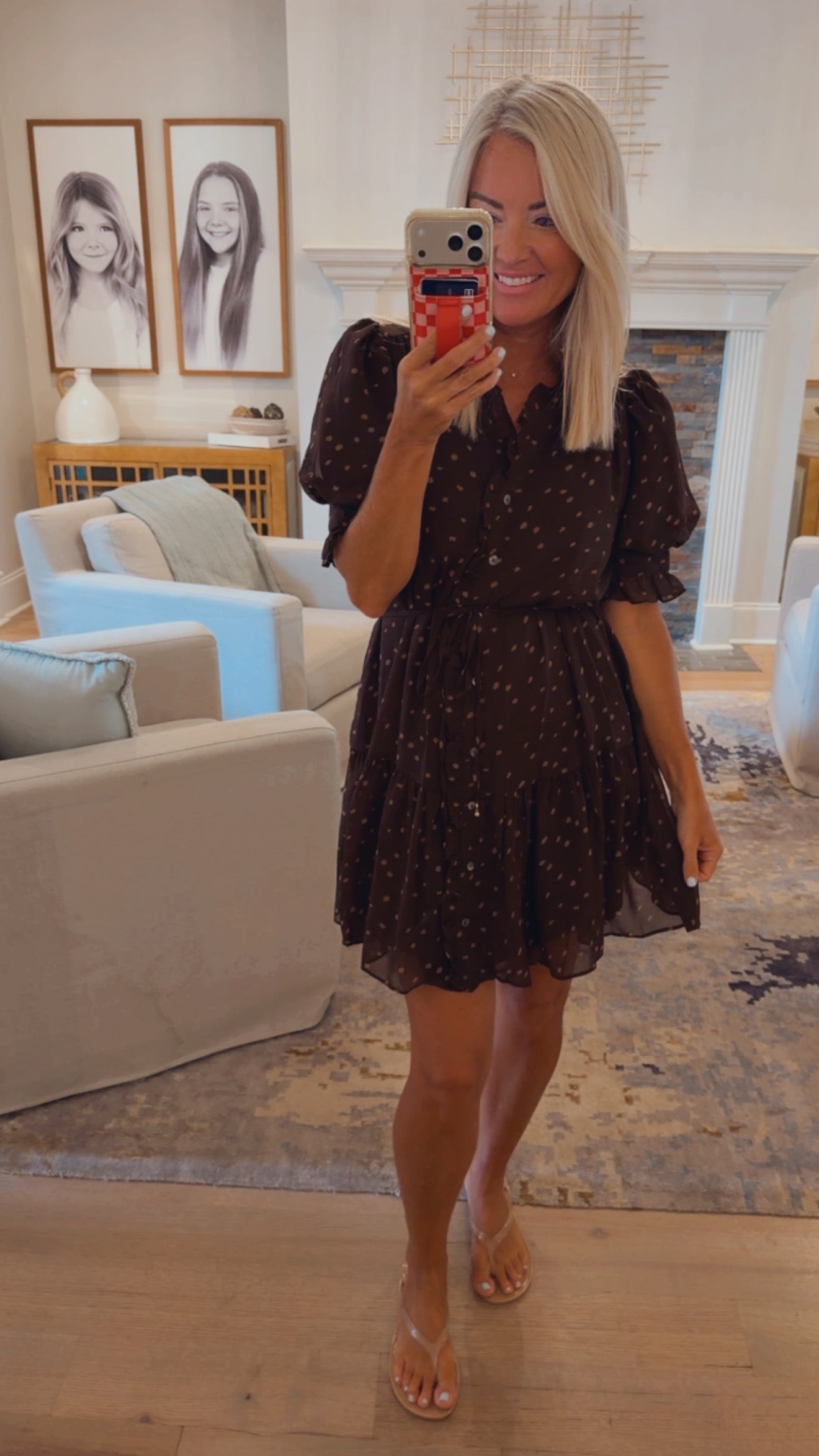 Vintage Flowy Mini Dress