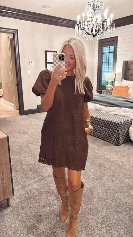 Eyelet Embroidered Dress