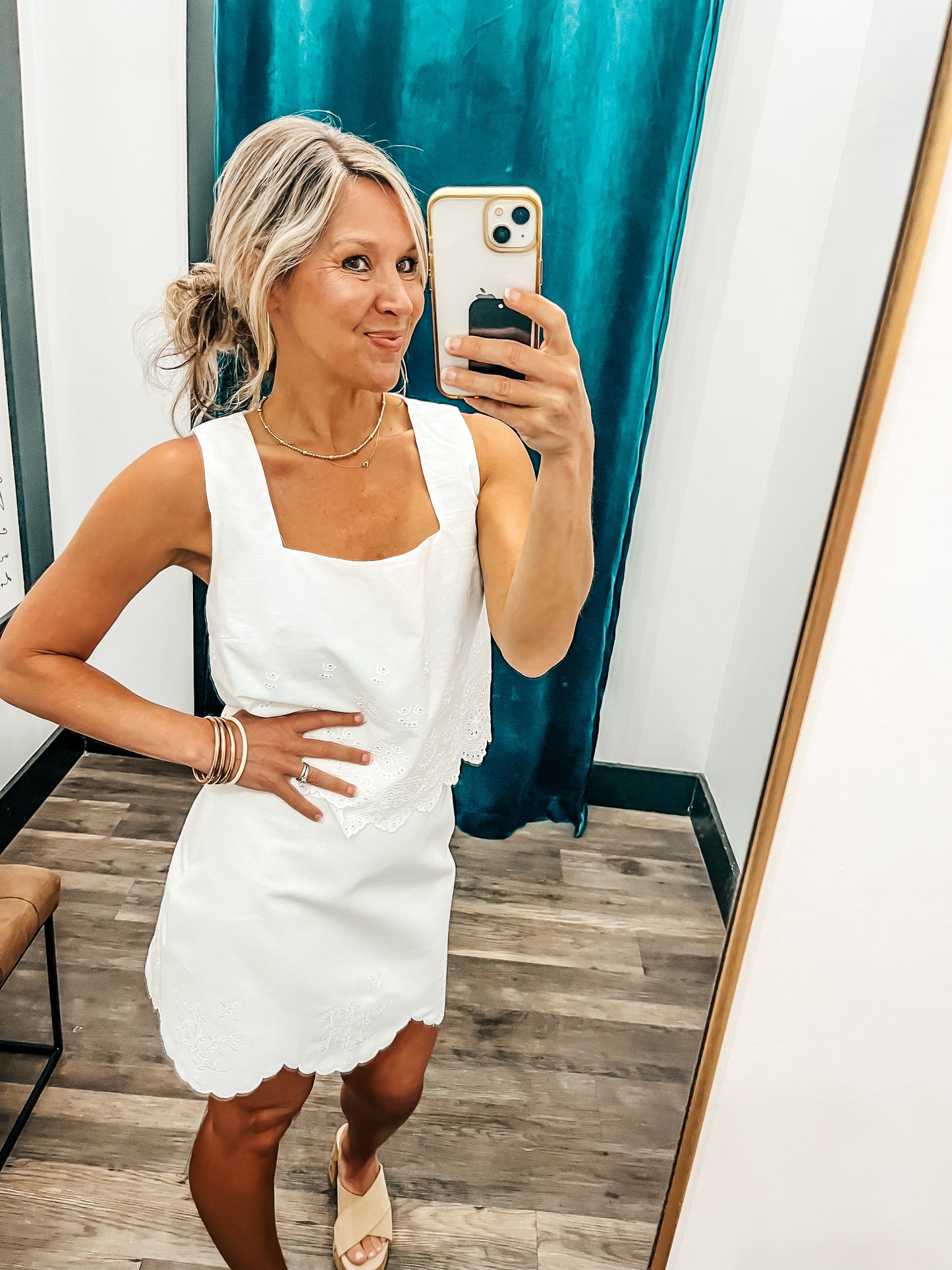 Scallop Mini Skirt