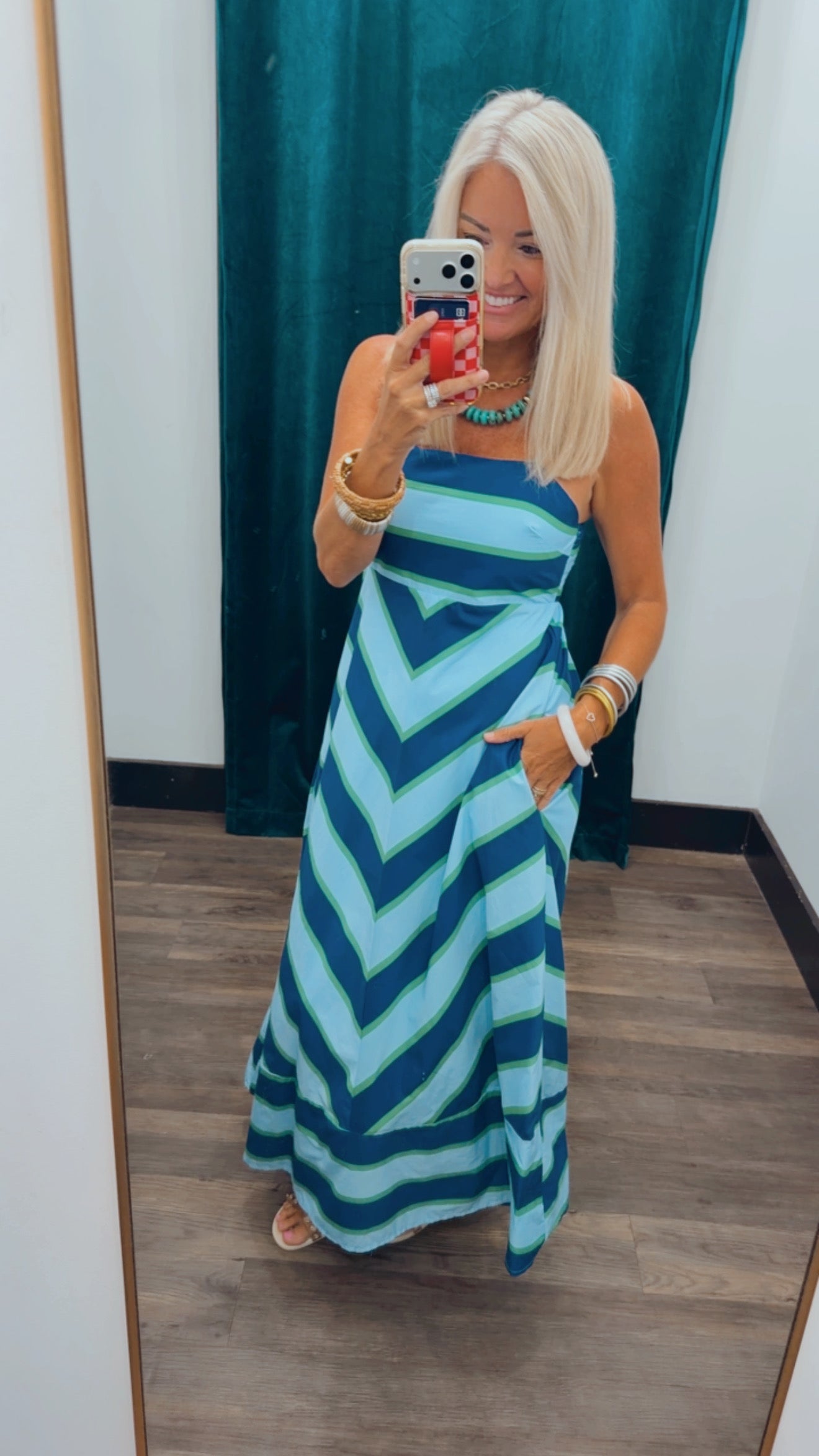 Chevron Dream Midi Dress