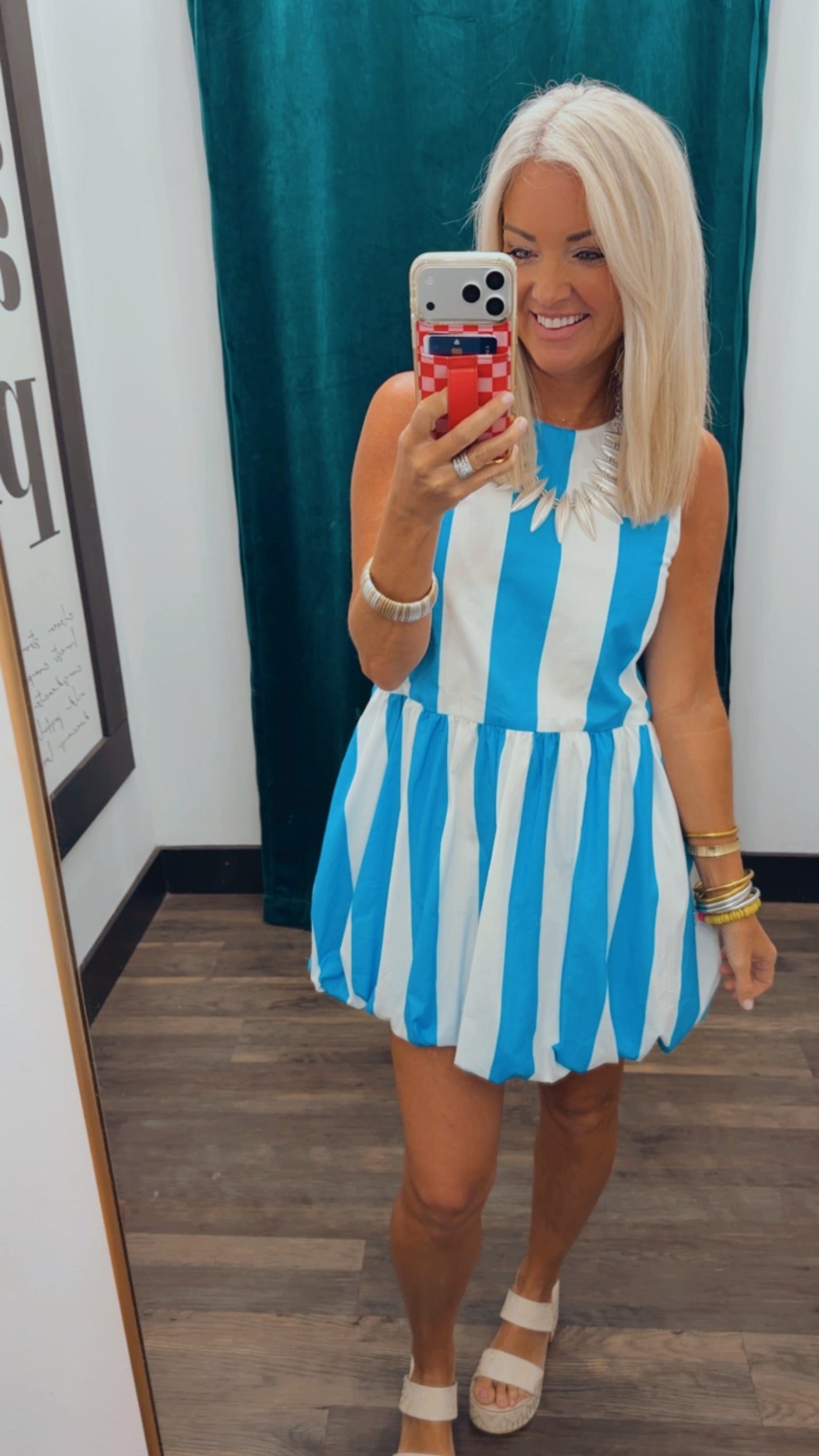 Stripe Drop Waist Dress