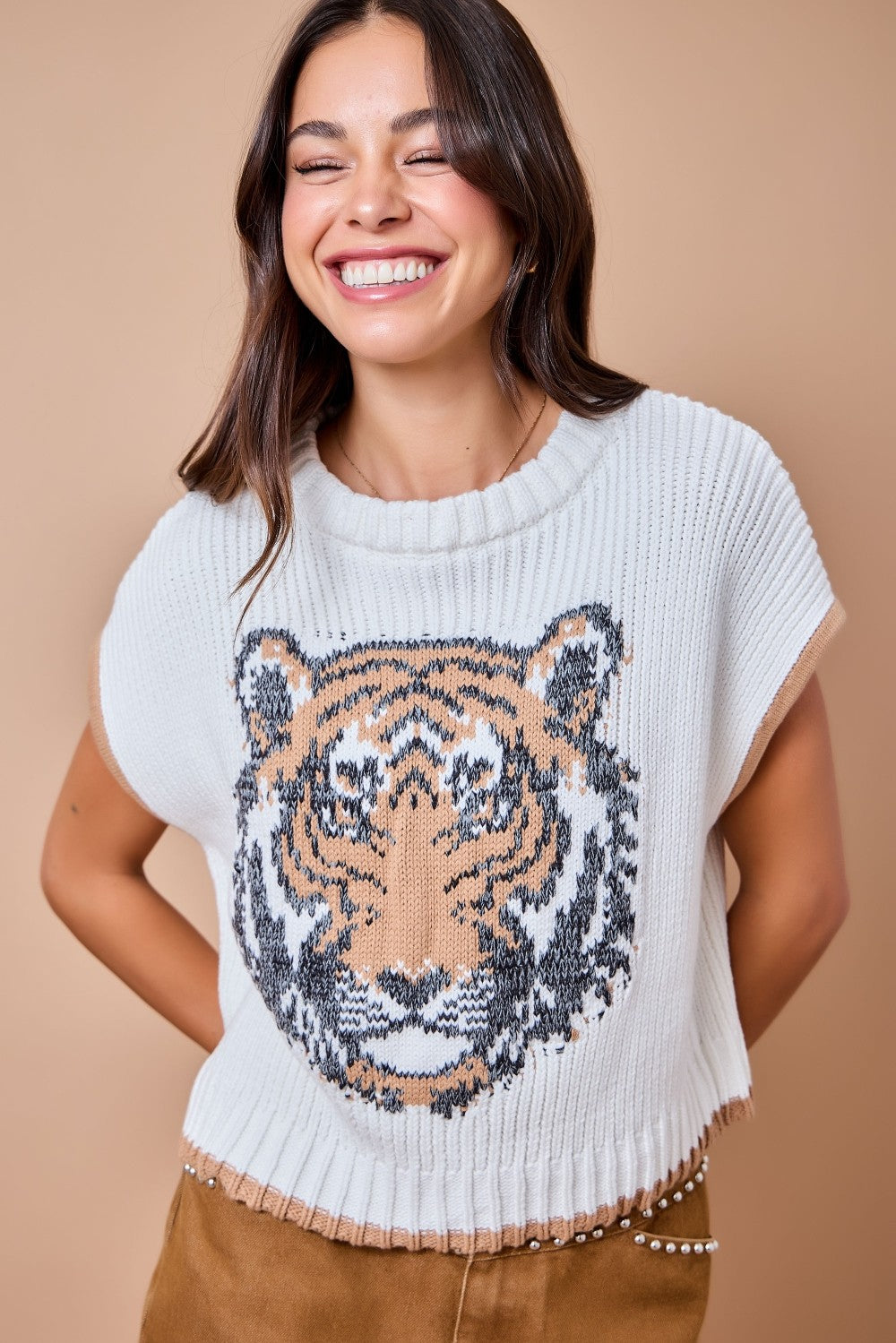 Game Day Sweater Vest Top