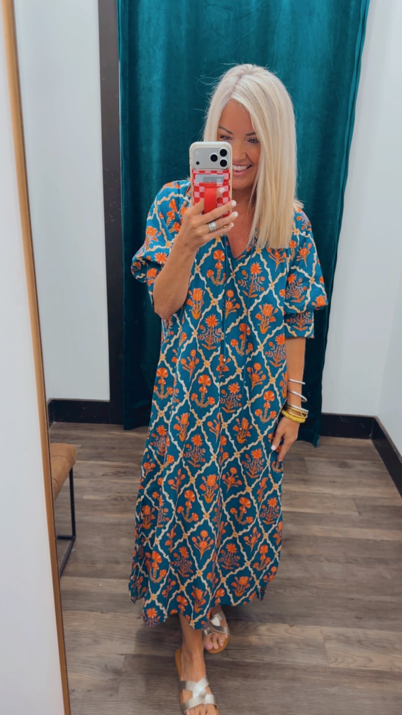 Floral Print Midi Dress