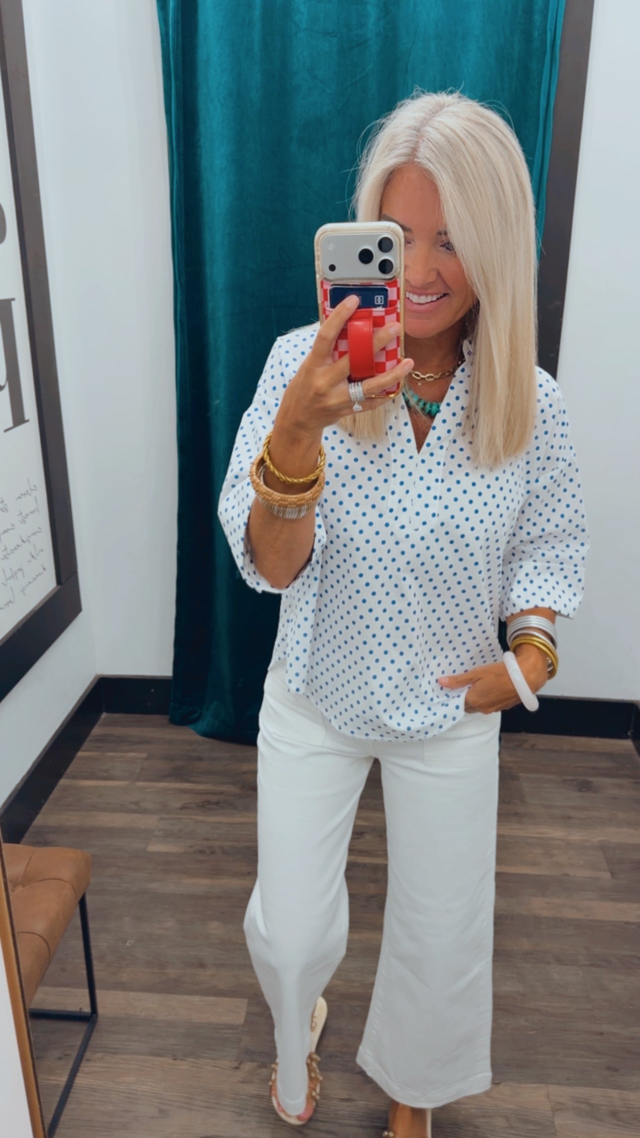 Dotted Charm Top