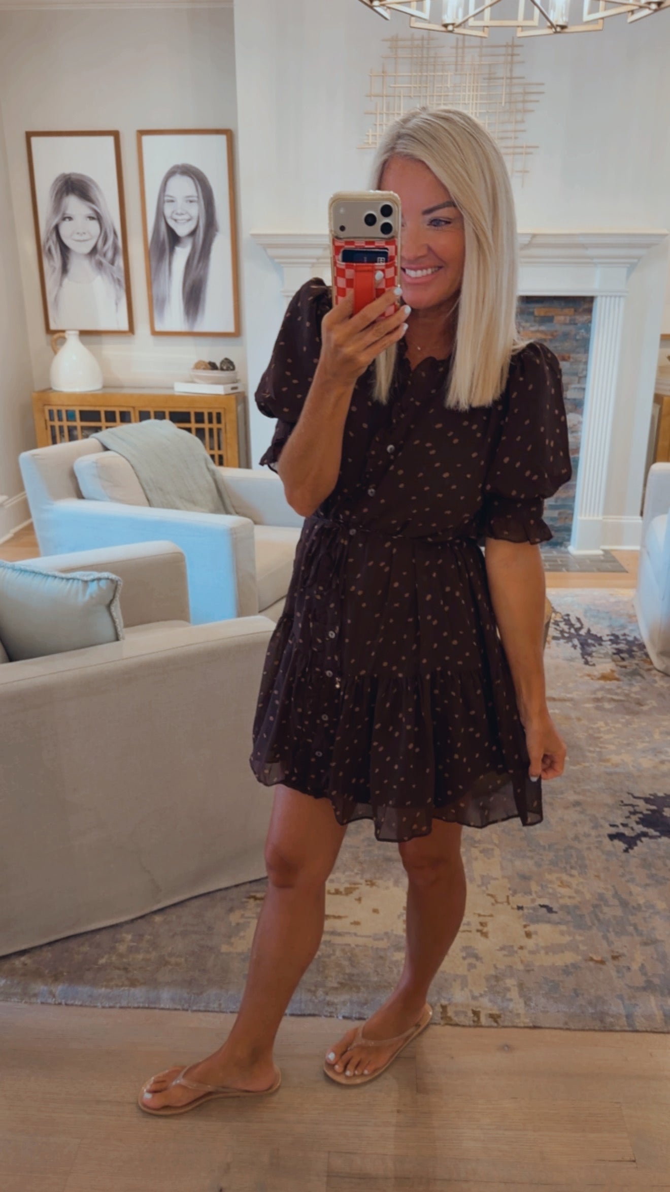 Vintage Flowy Mini Dress