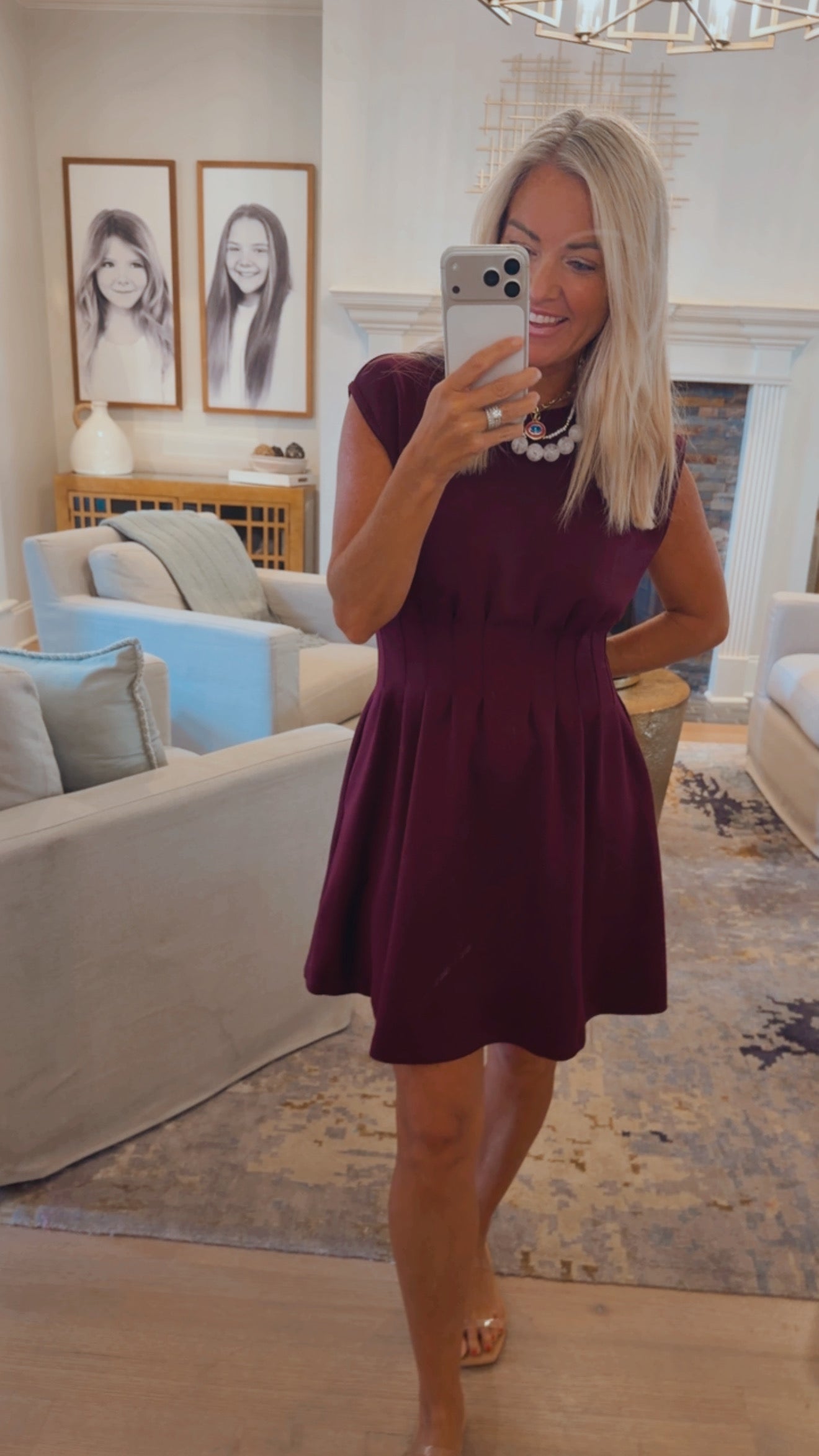 Cap Sleeve Mini Dress