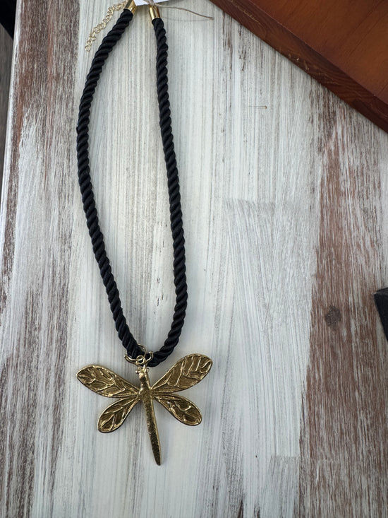 Dragonfly Rope Necklace