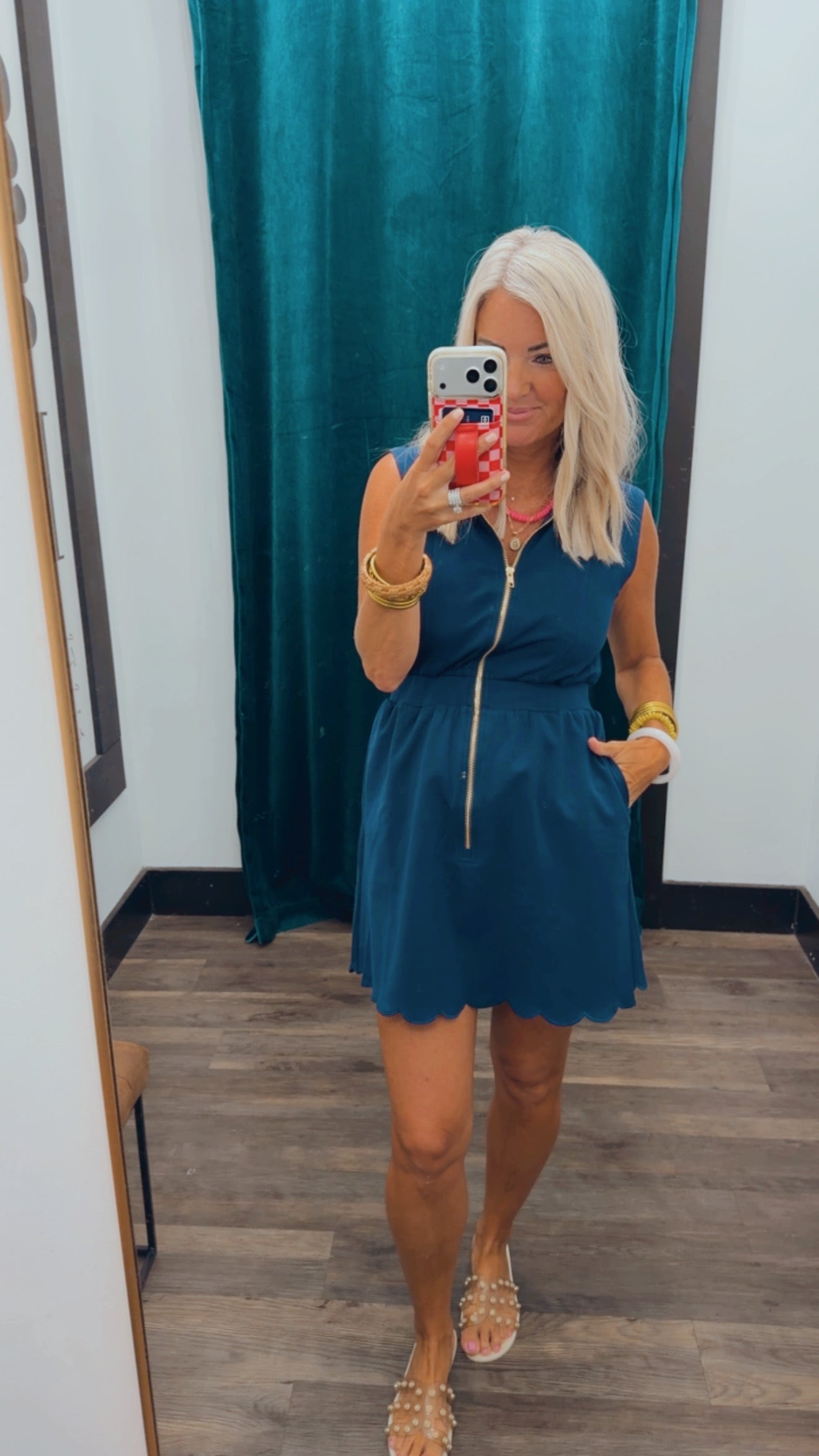 Scallop Collar Dress