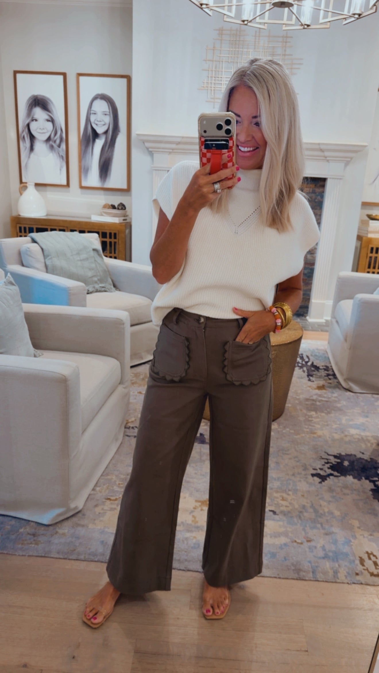 Scallop Pocket Jeans