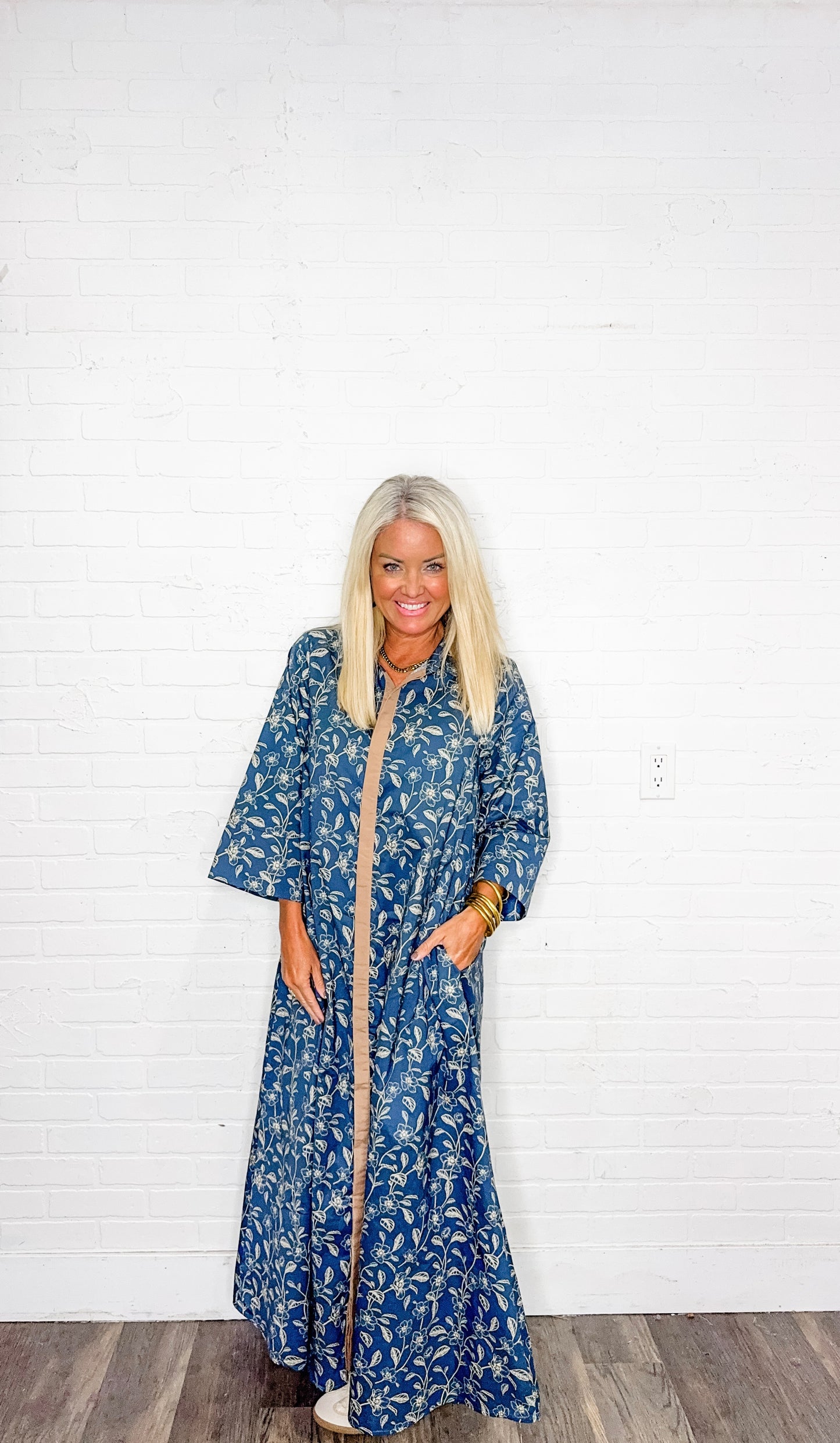 Vibrant Floral Midi Dress