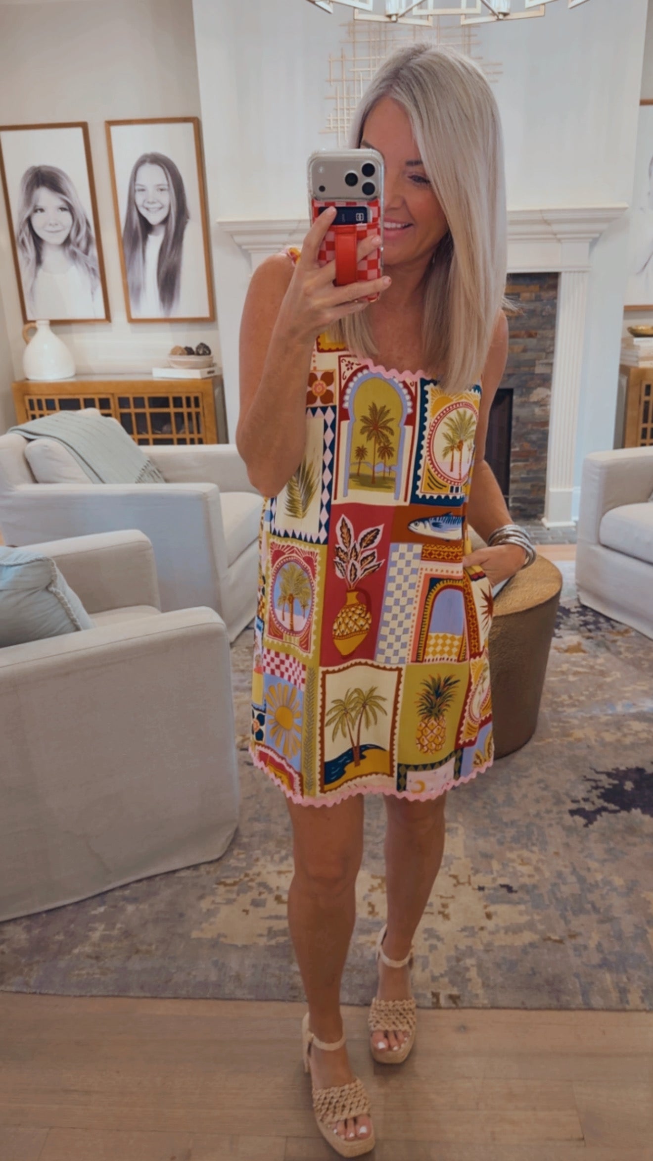 Talmar Postcard Auriel Shift Mini Dress