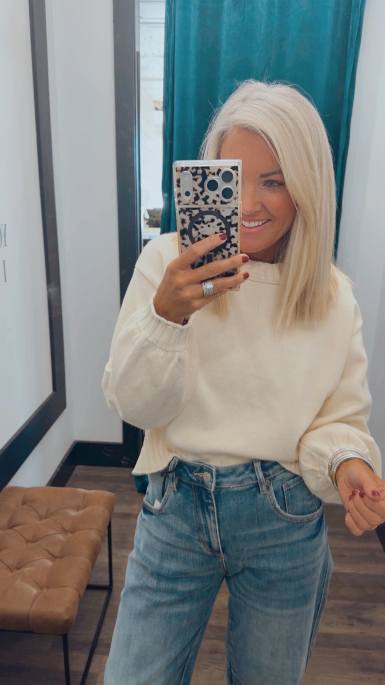 Cozy Cropped Knit Top