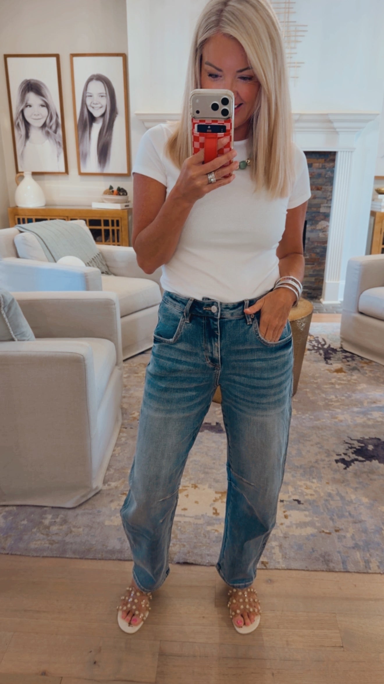 High Rise Barrel Jean