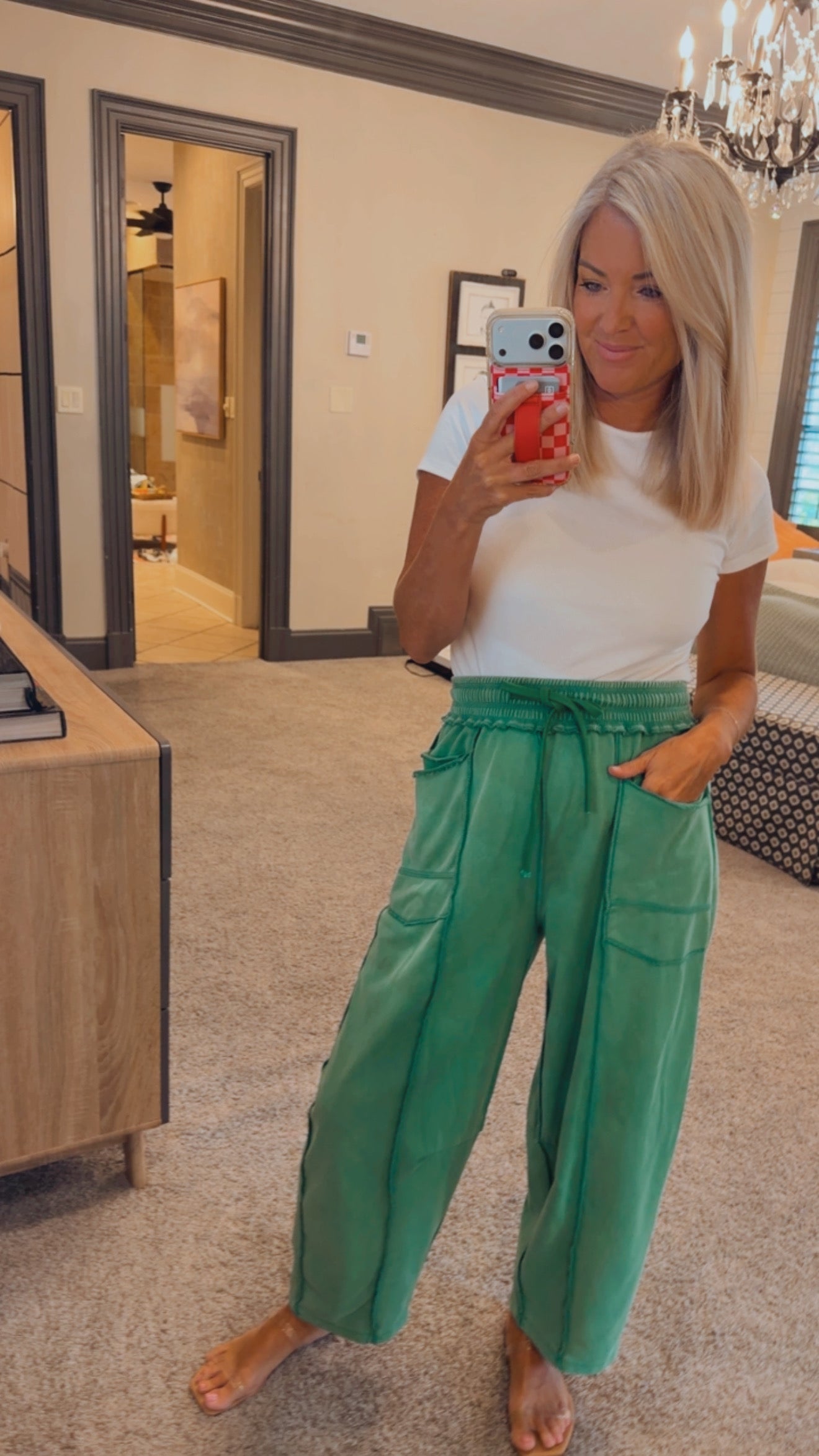 Mineral Wash Barrel Pant