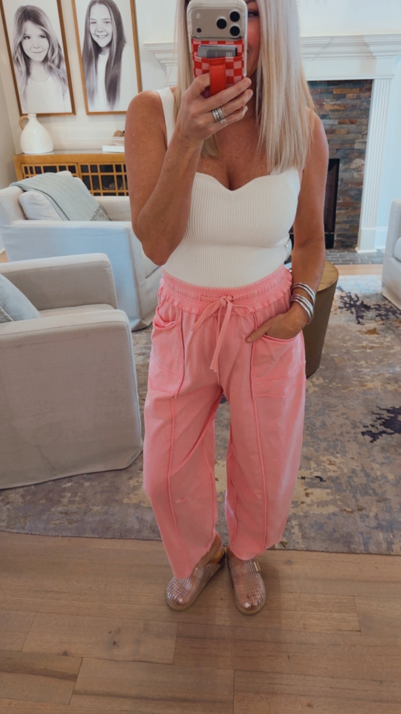 Mineral Wash Barrel Pant