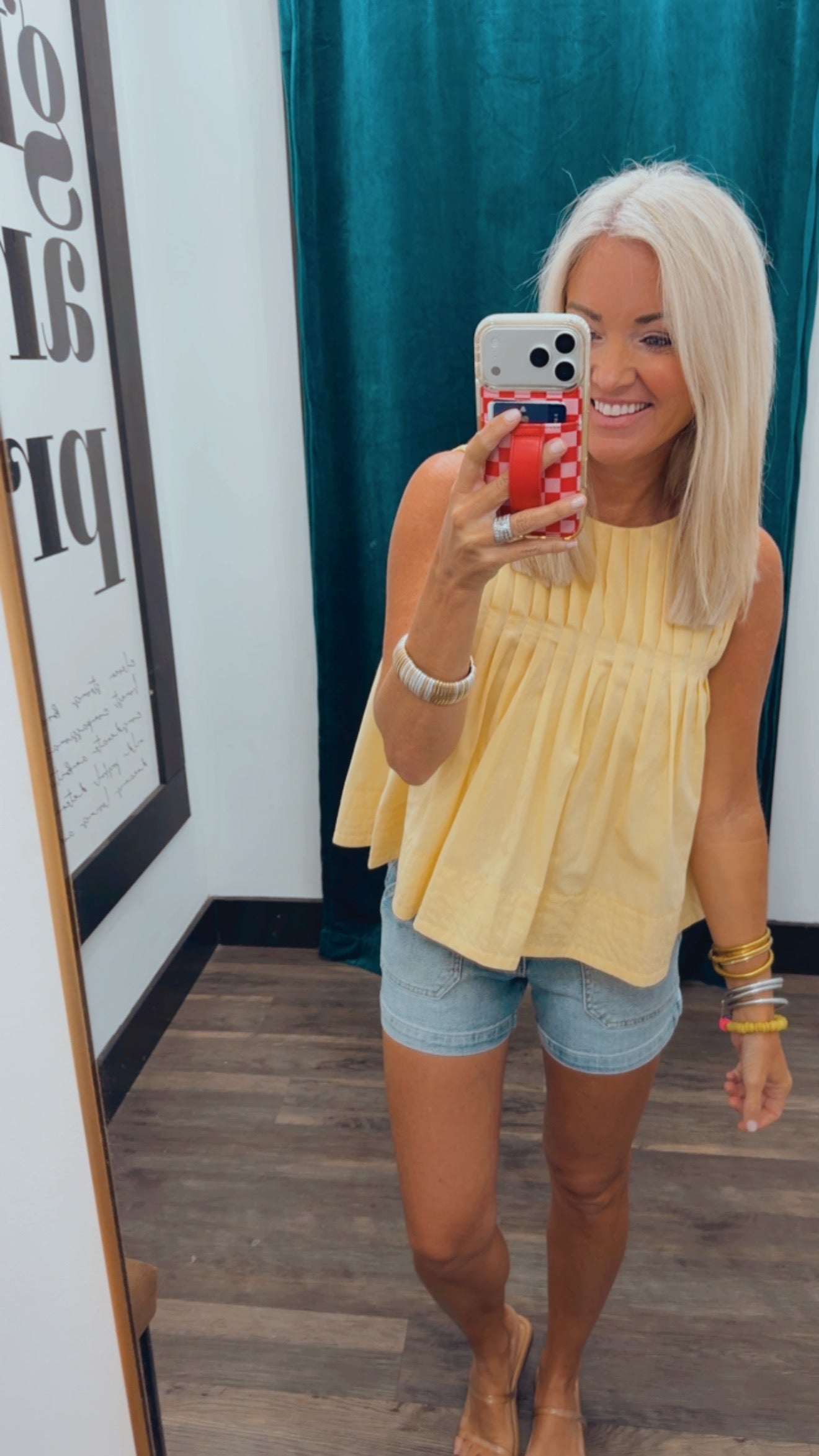 Pleated Detail Top