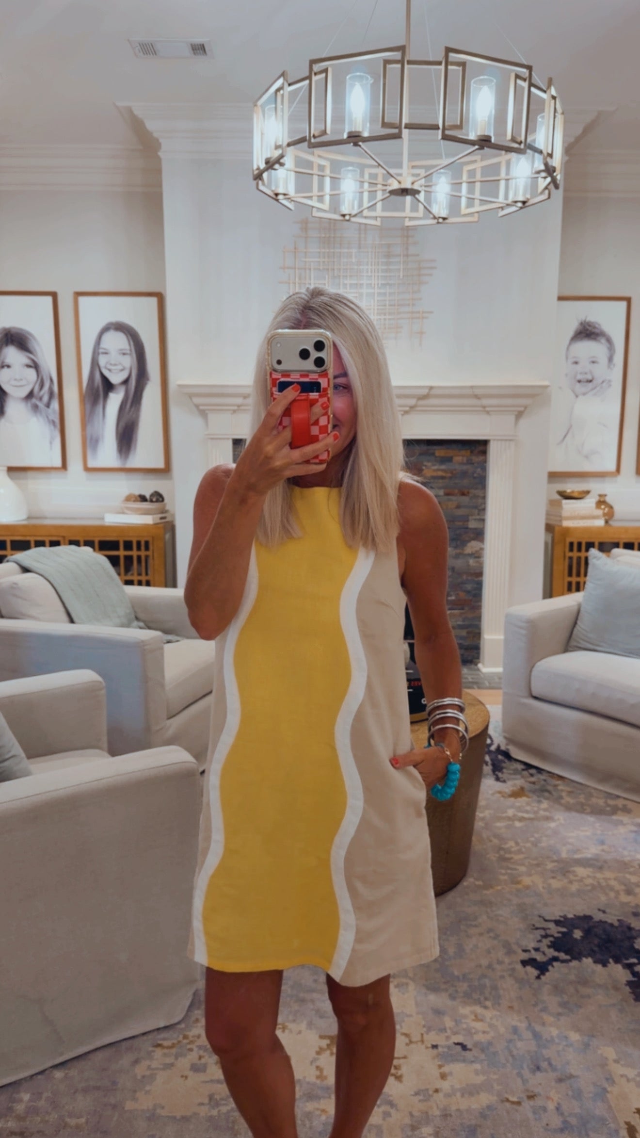 Wavy Panel Dress