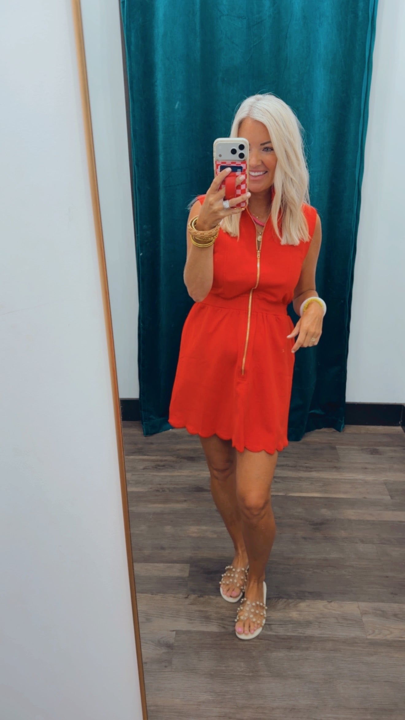 Scallop Collar Dress