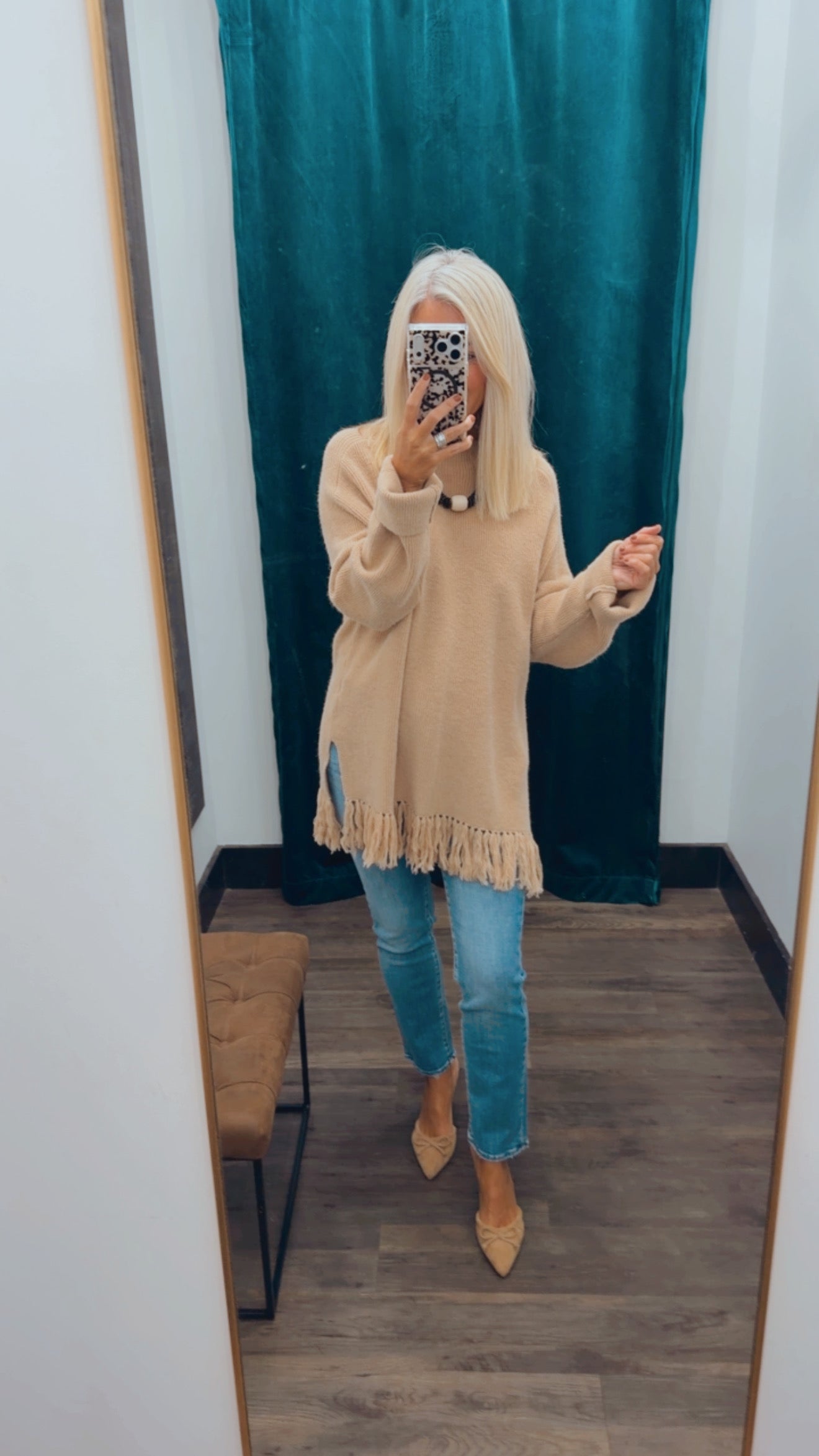 Fringe Hem Sweater