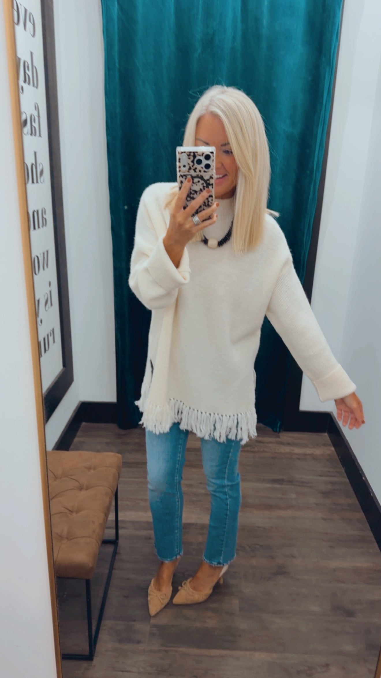 Fringe Hem Sweater