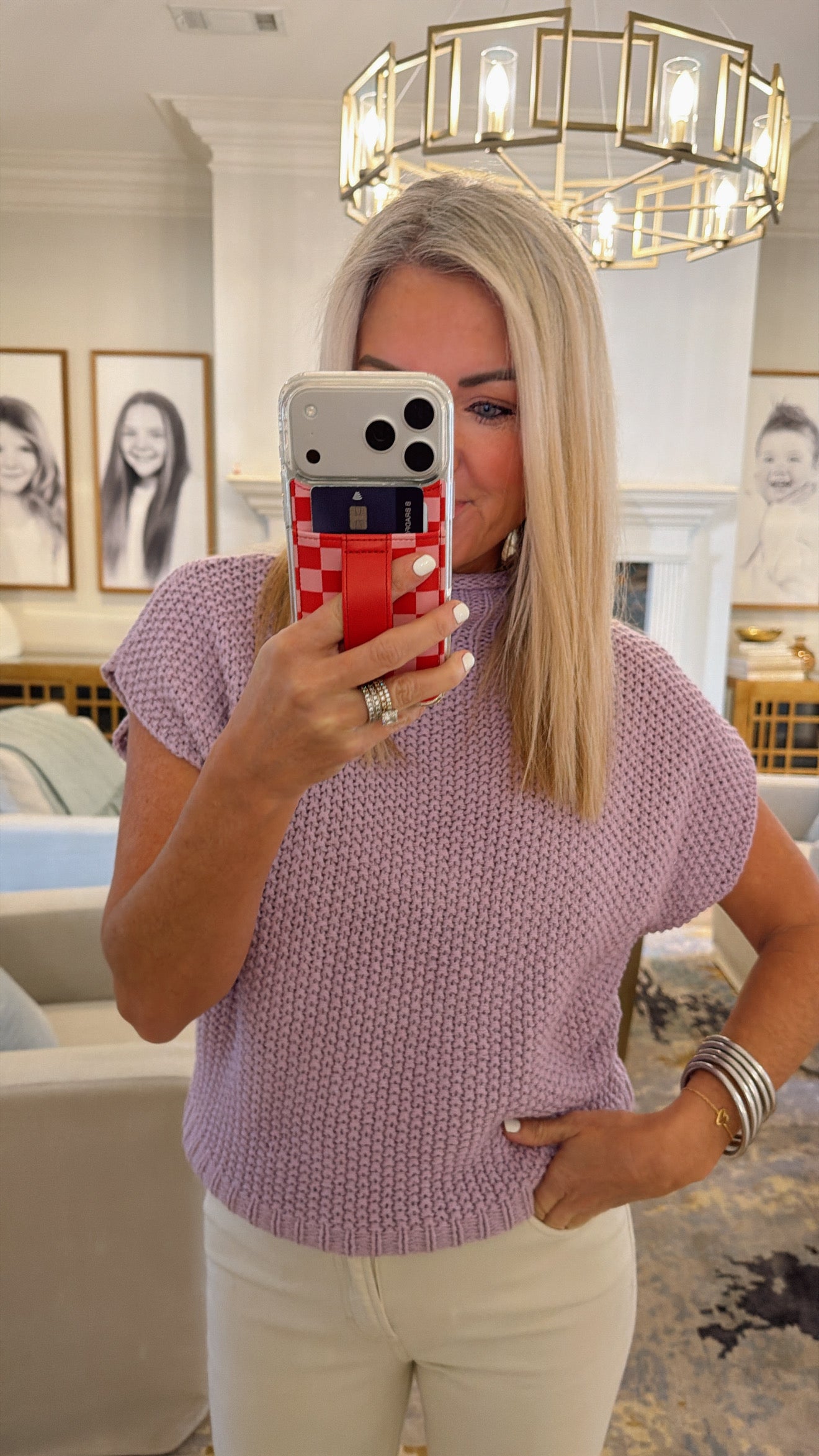 Drop Shoulder Mock Neck Sweater