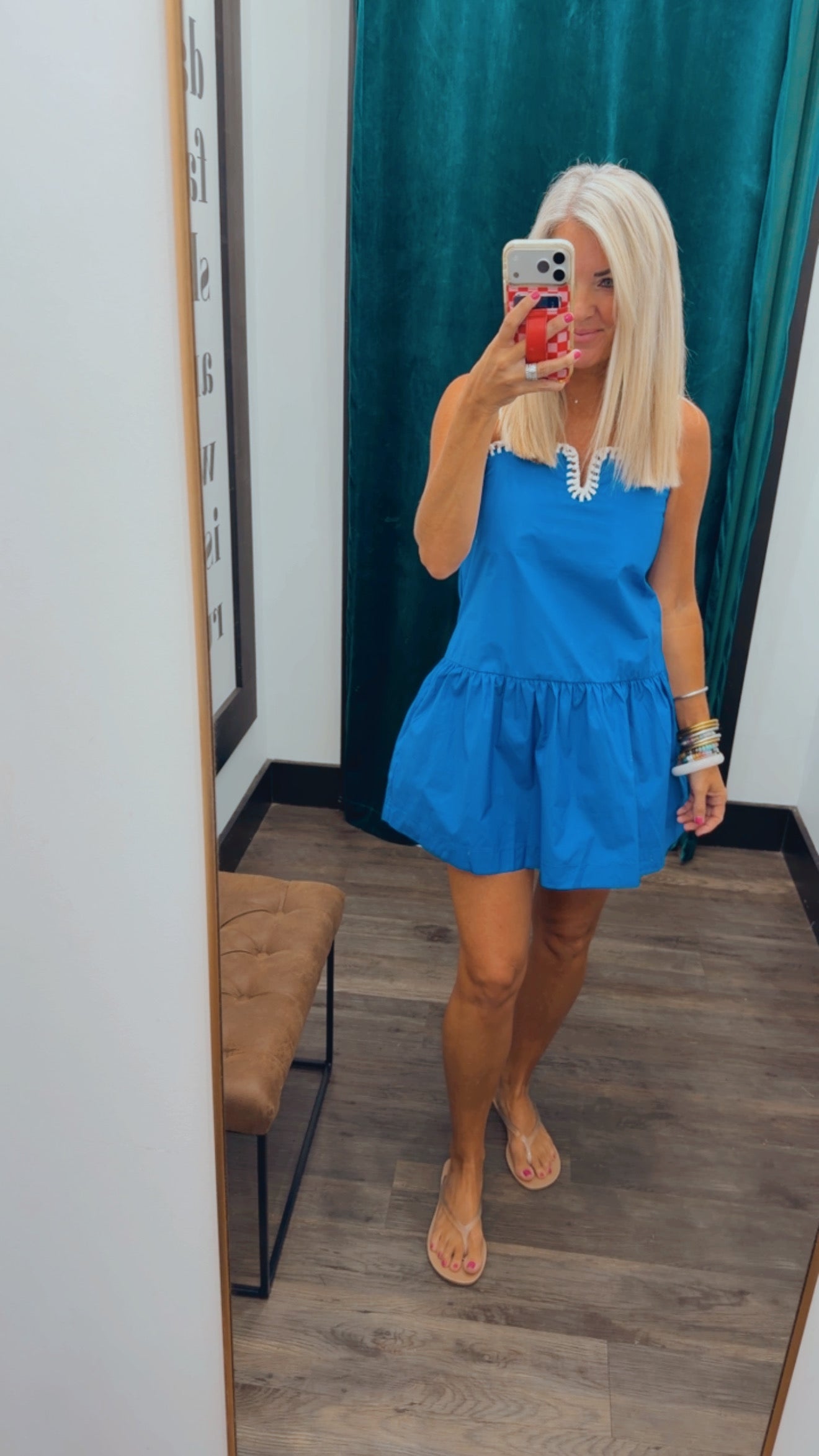 Drop Waist Detail Dress