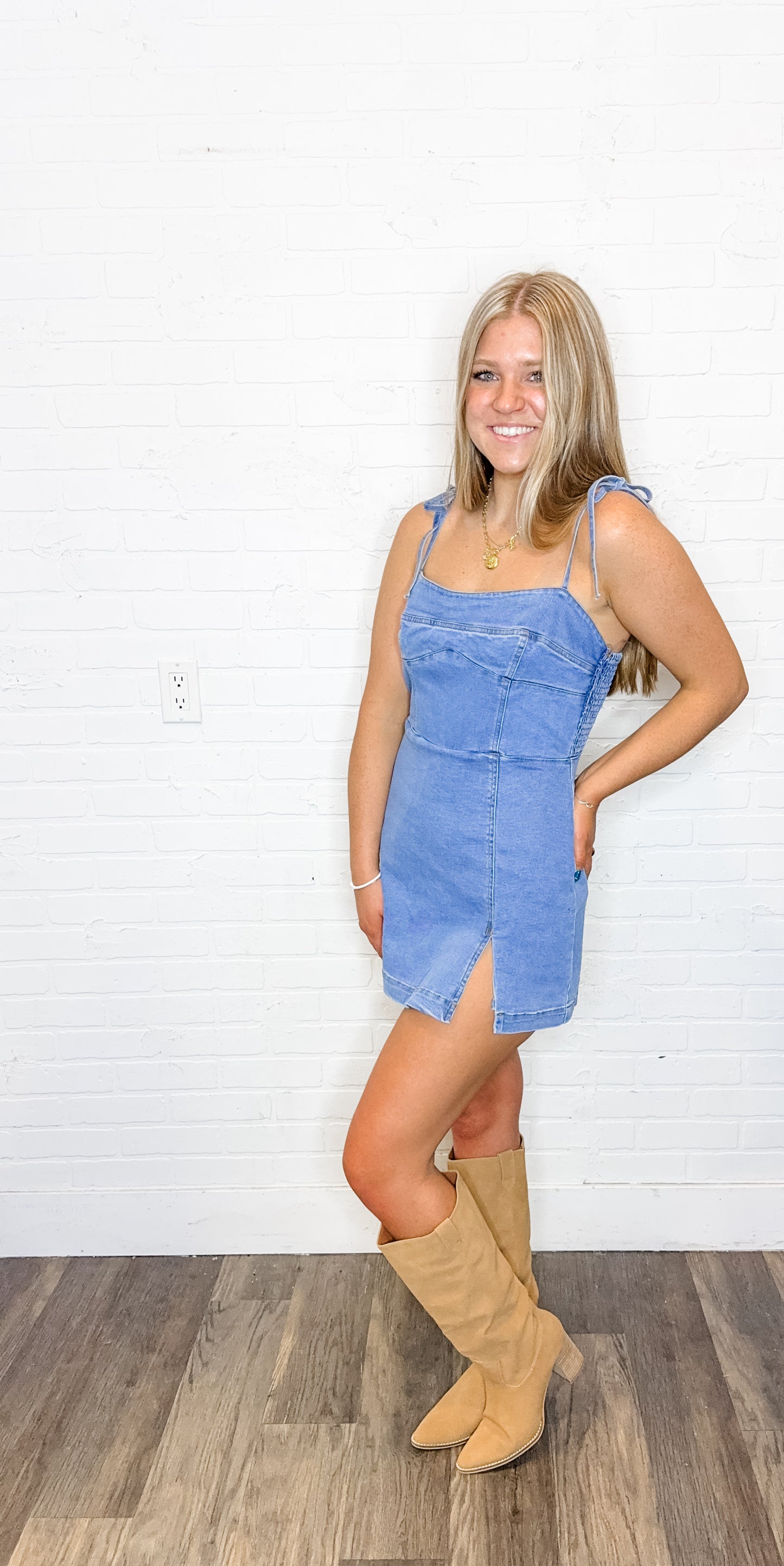 Denim Romper