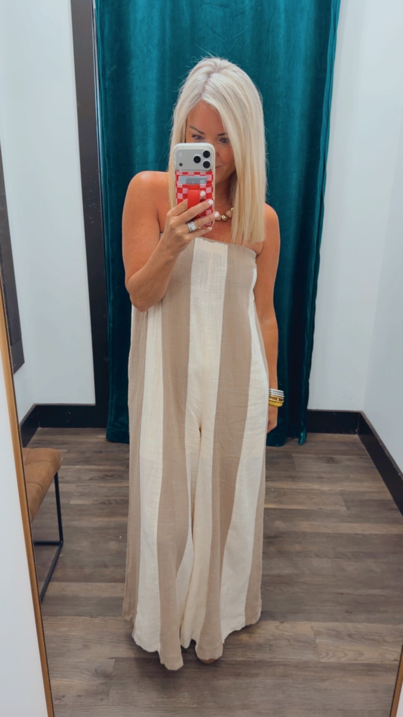 Stripe Woven Jumpsuit