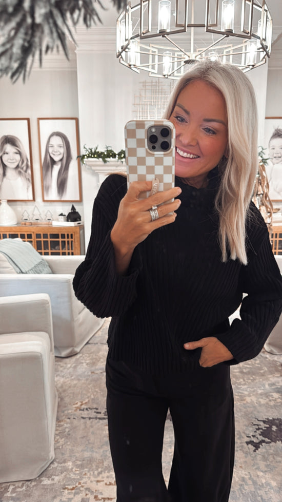 Ribbed Turtleneck Sweater