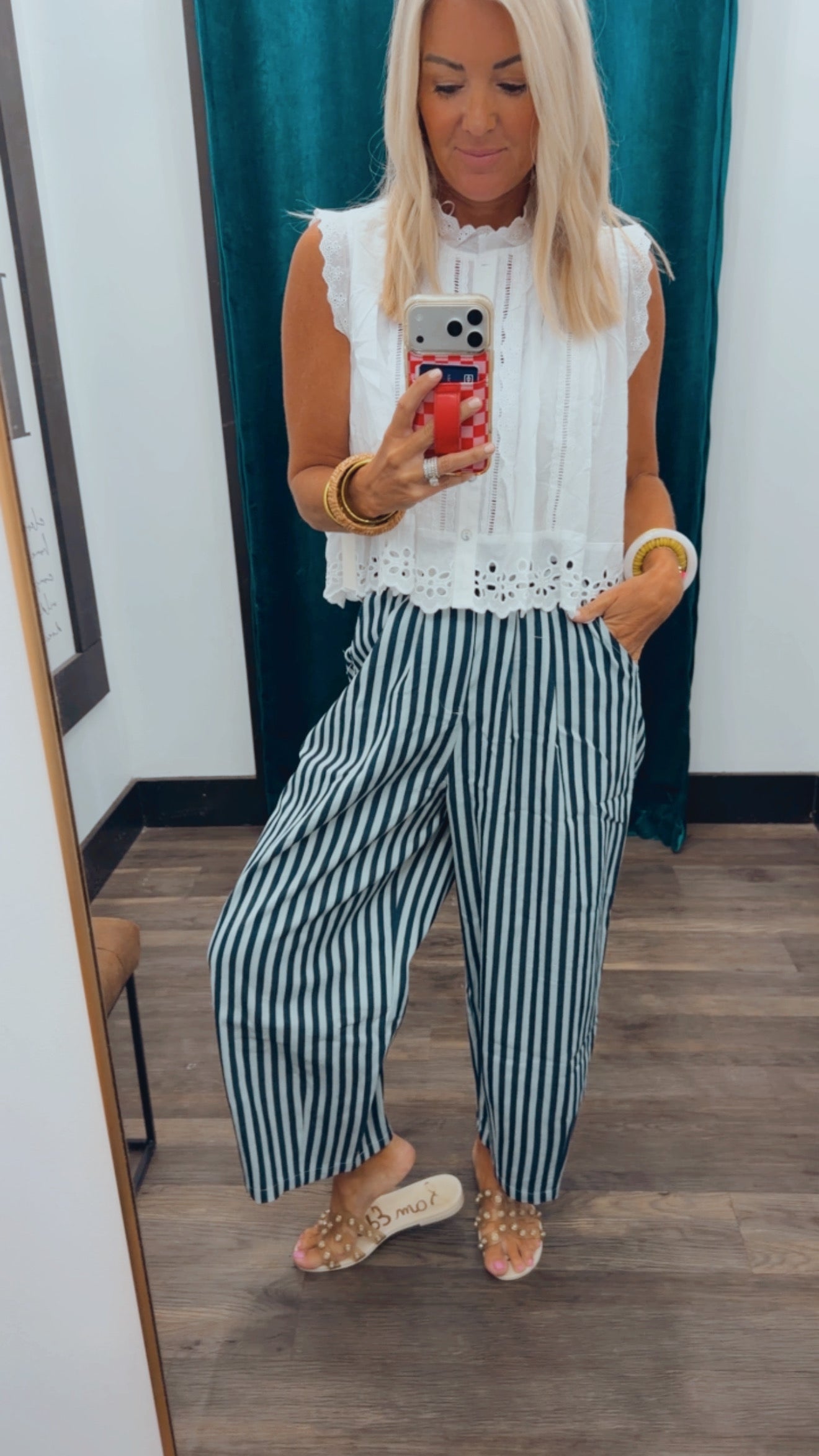 Candy Stripe Crop Pant