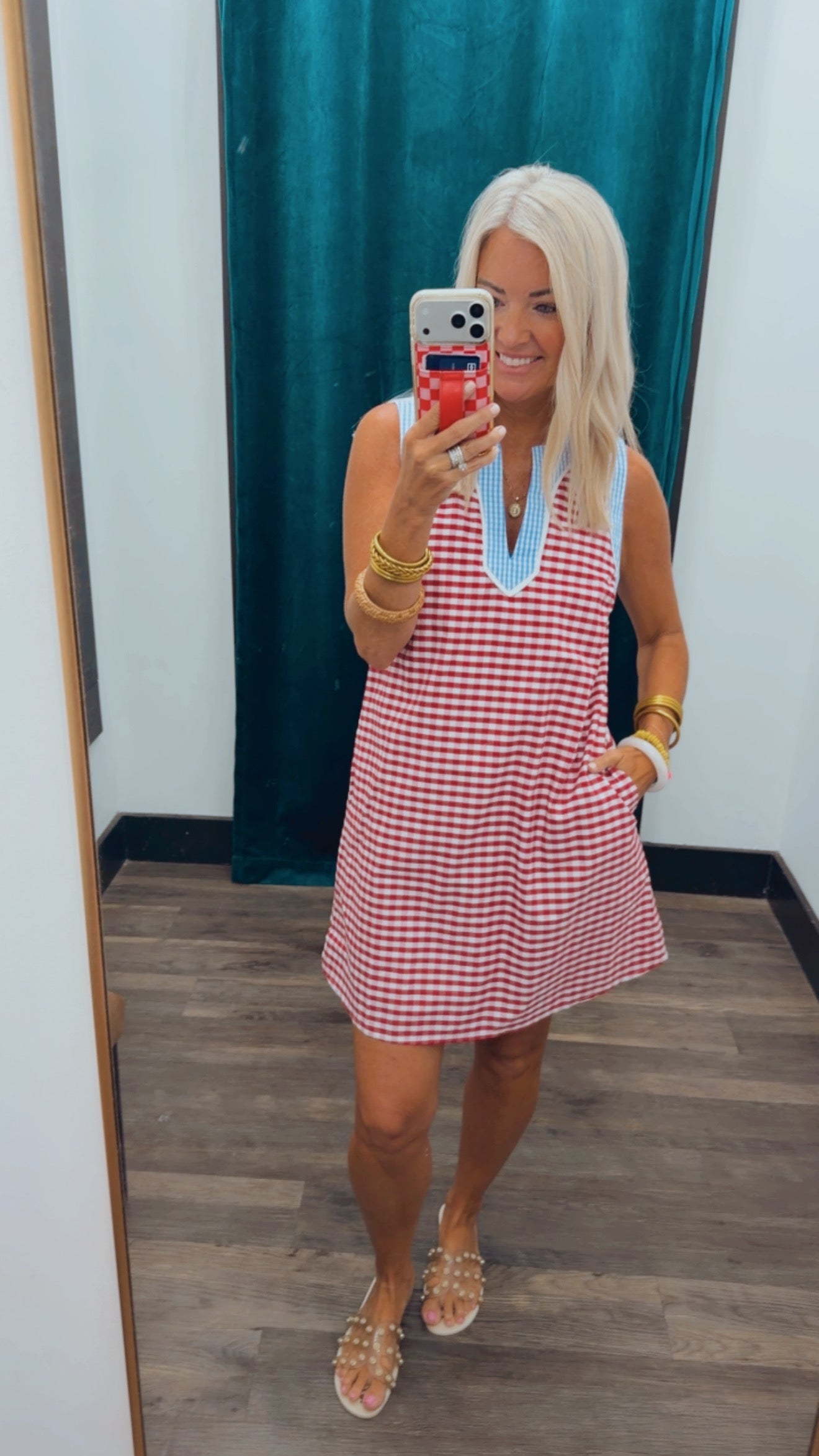 Gingham Mini Dress