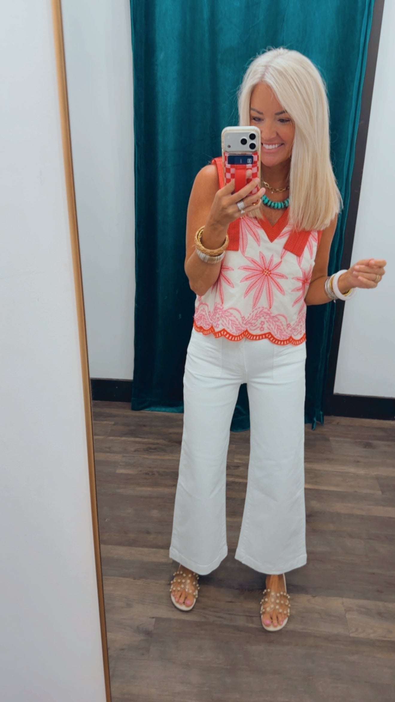 Floral Embroidered Top