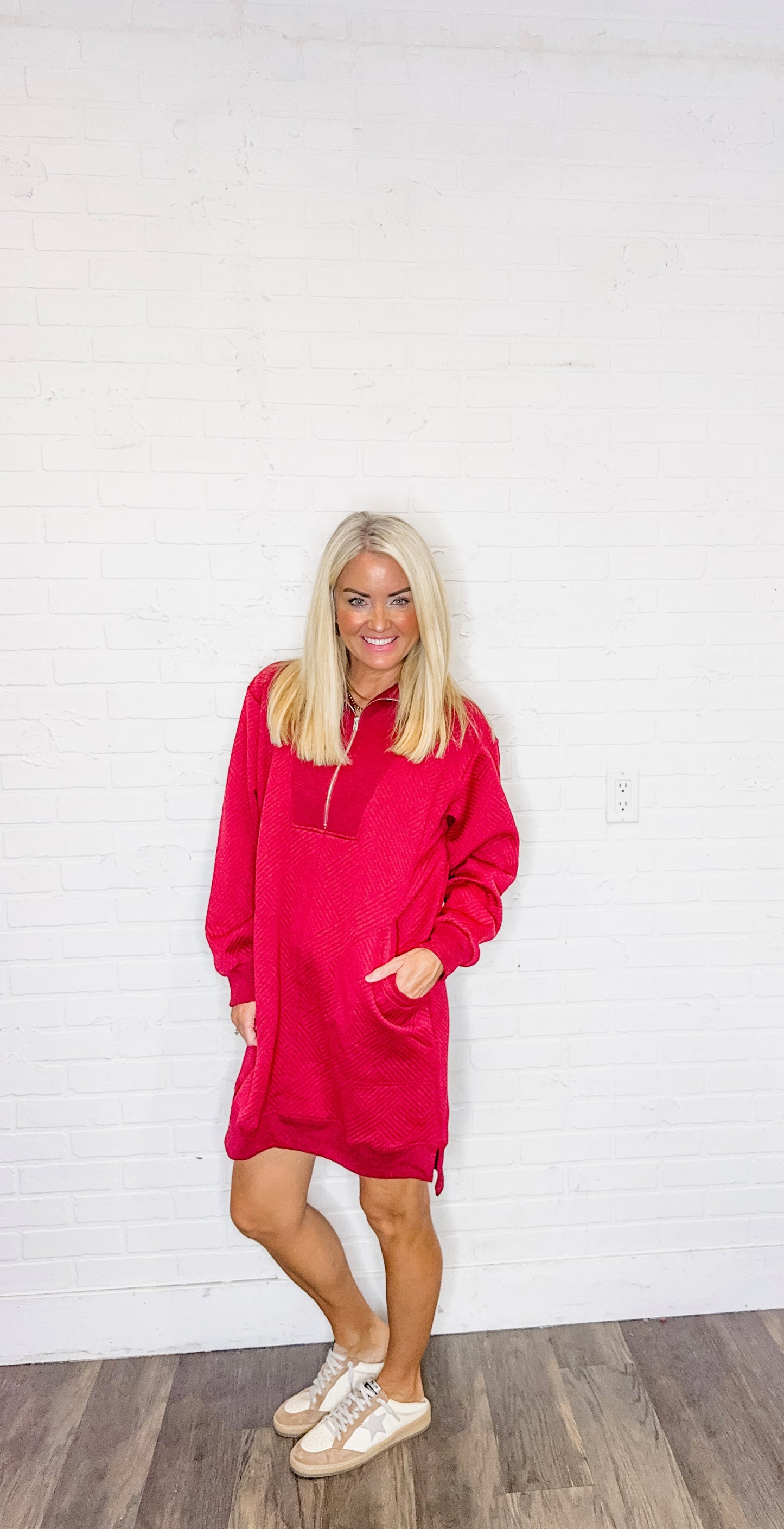 Textured Heavy Knit Dress