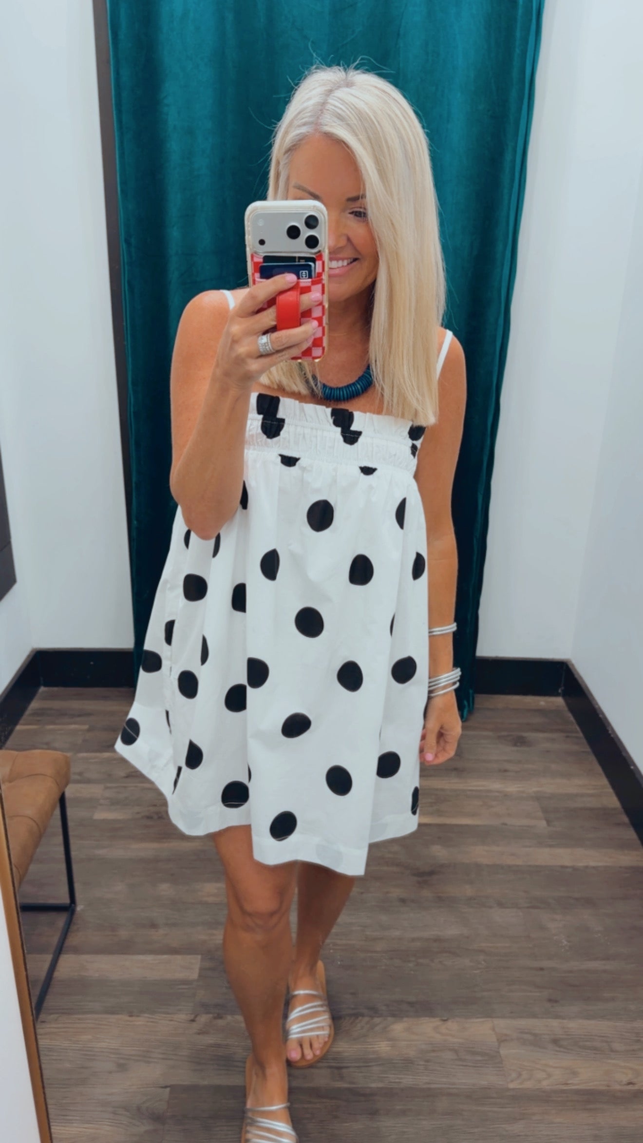 Polka Mini Dress