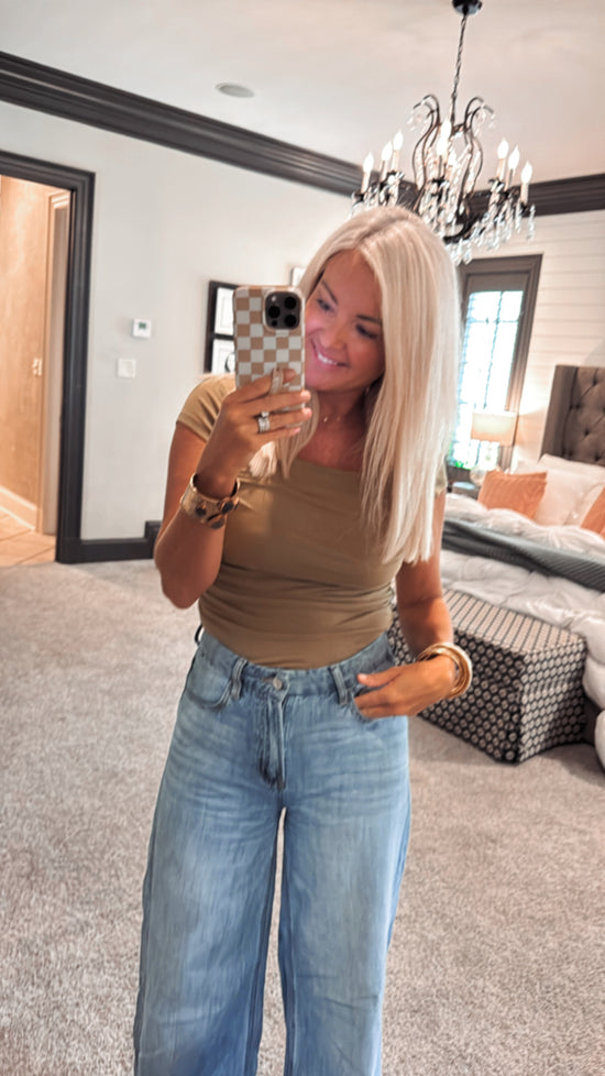 Square Neck Knit Top